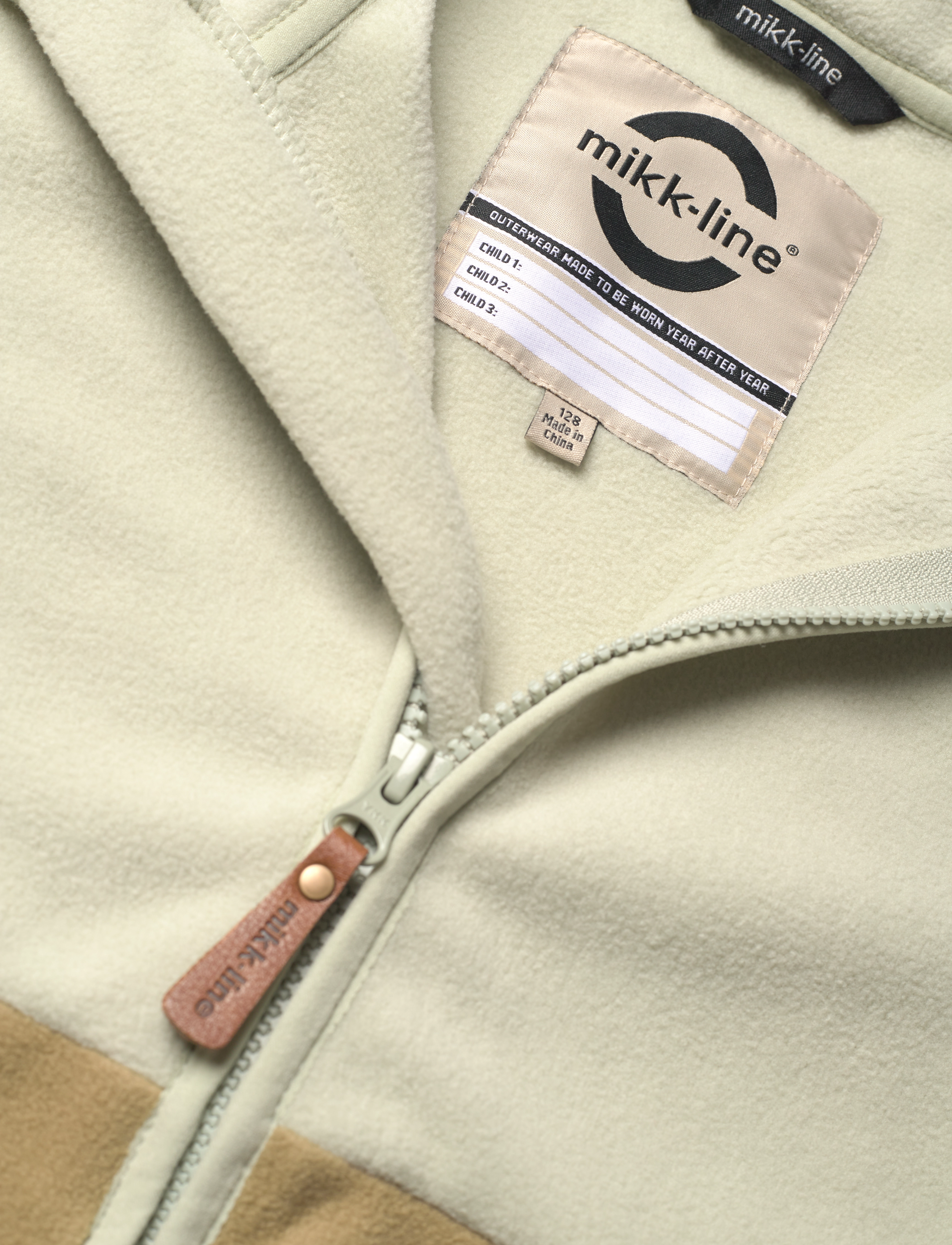 mikk-line - Fleece Jacket, GRS - höstjackor - dried herb - 3