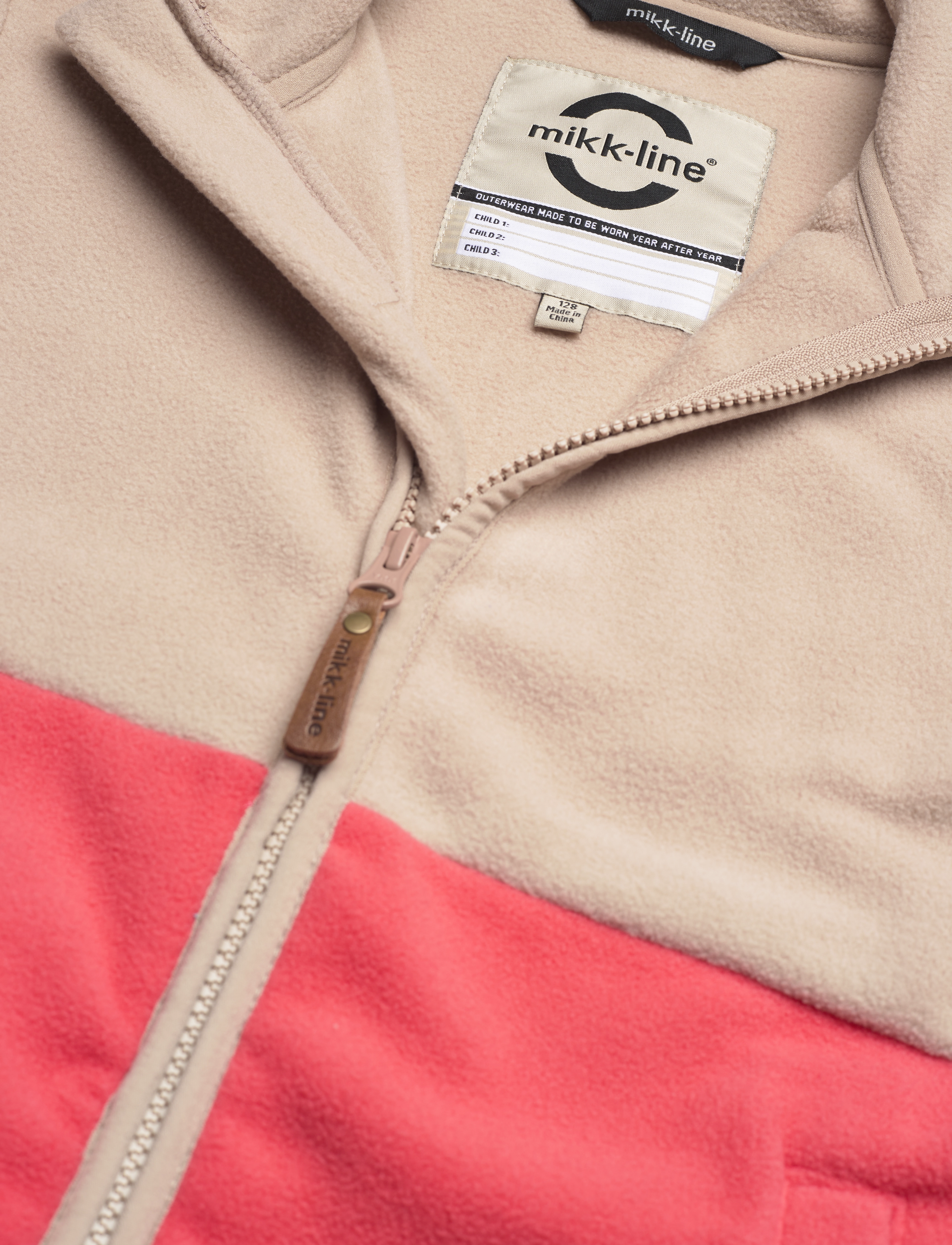 mikk-line - Fleece Jacket, GRS - efterårsjakker - warm taupe - 3