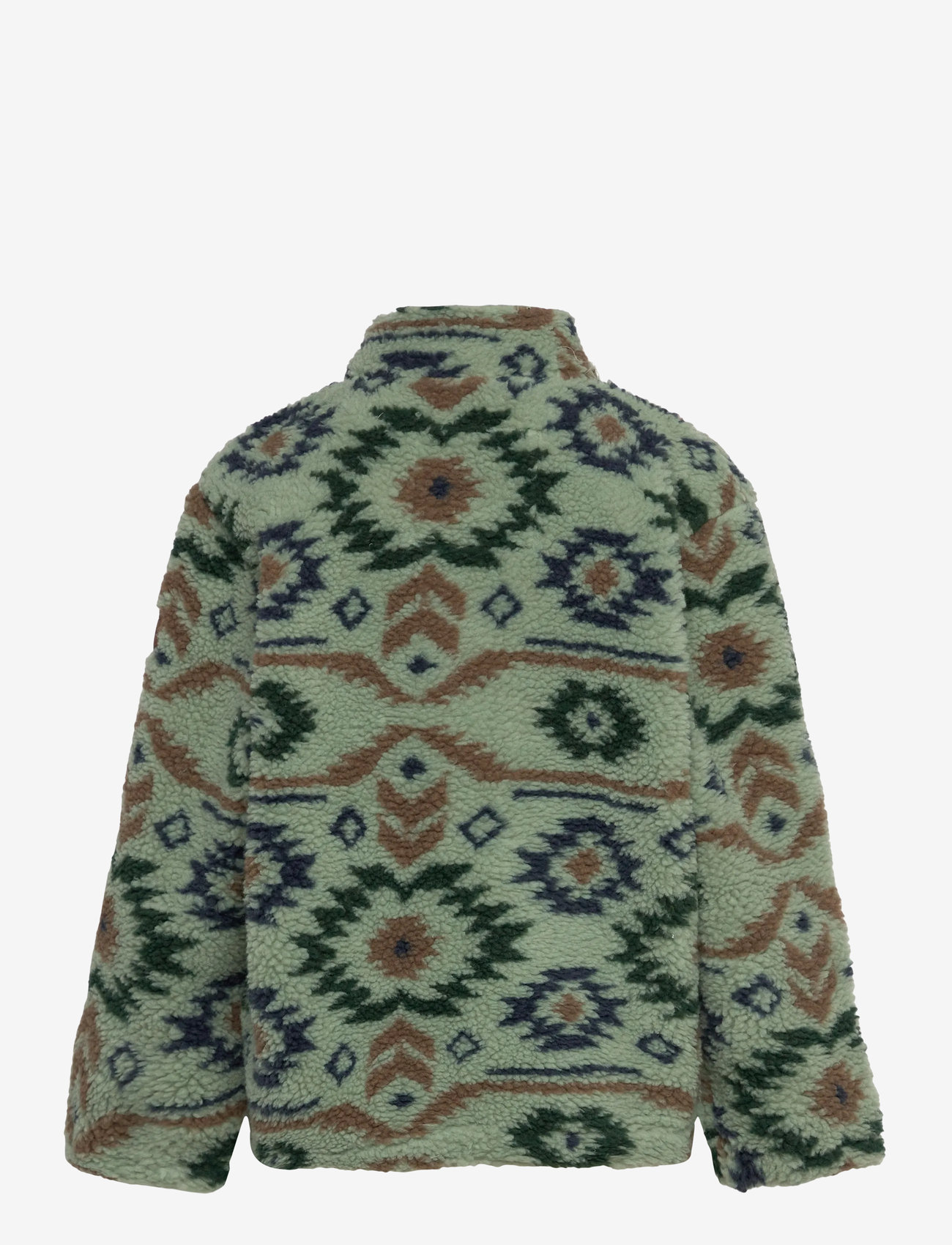 mikk-line - Teddy Mix Jacket AOP - sügisjakid - balsam green - 1