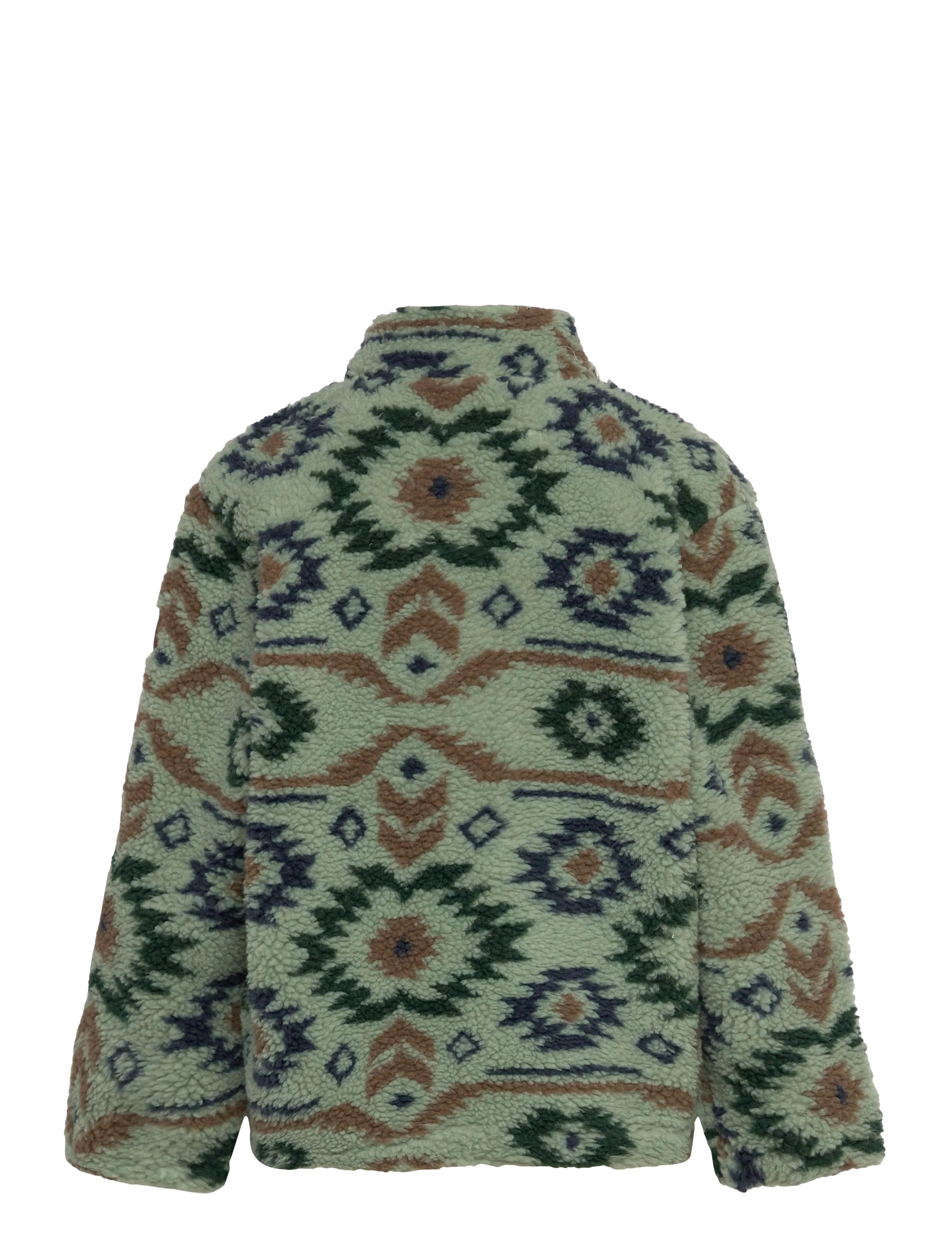 mikk-line - Teddy Mix Jacket AOP - sügisjakid - balsam green - 1
