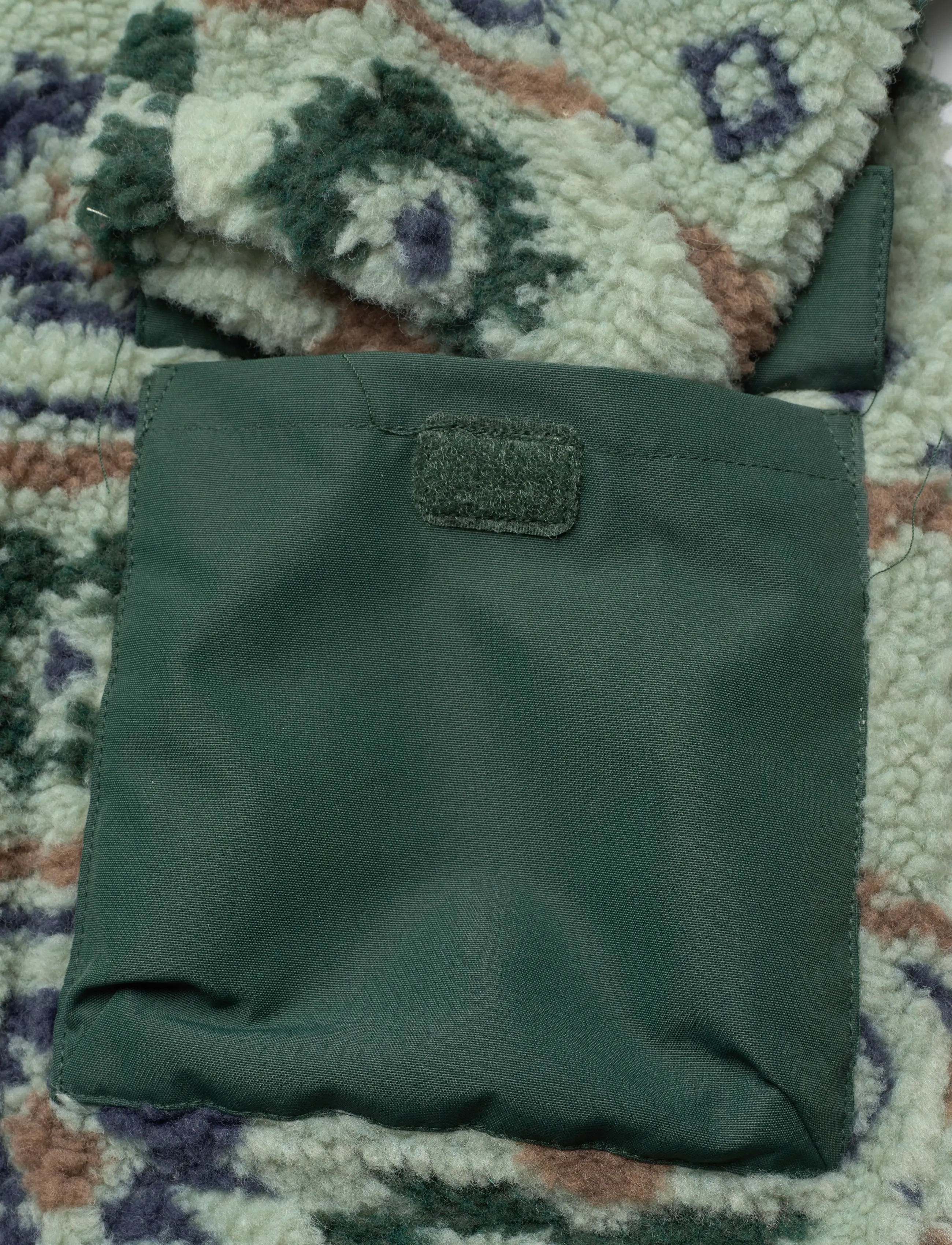mikk-line - Teddy Mix Jacket AOP - sügisjakid - balsam green - 3