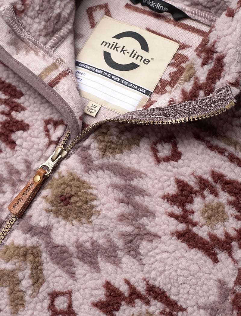 mikk-line - Teddy Mix Jacket AOP - fleecejacken - cloud gray - 2