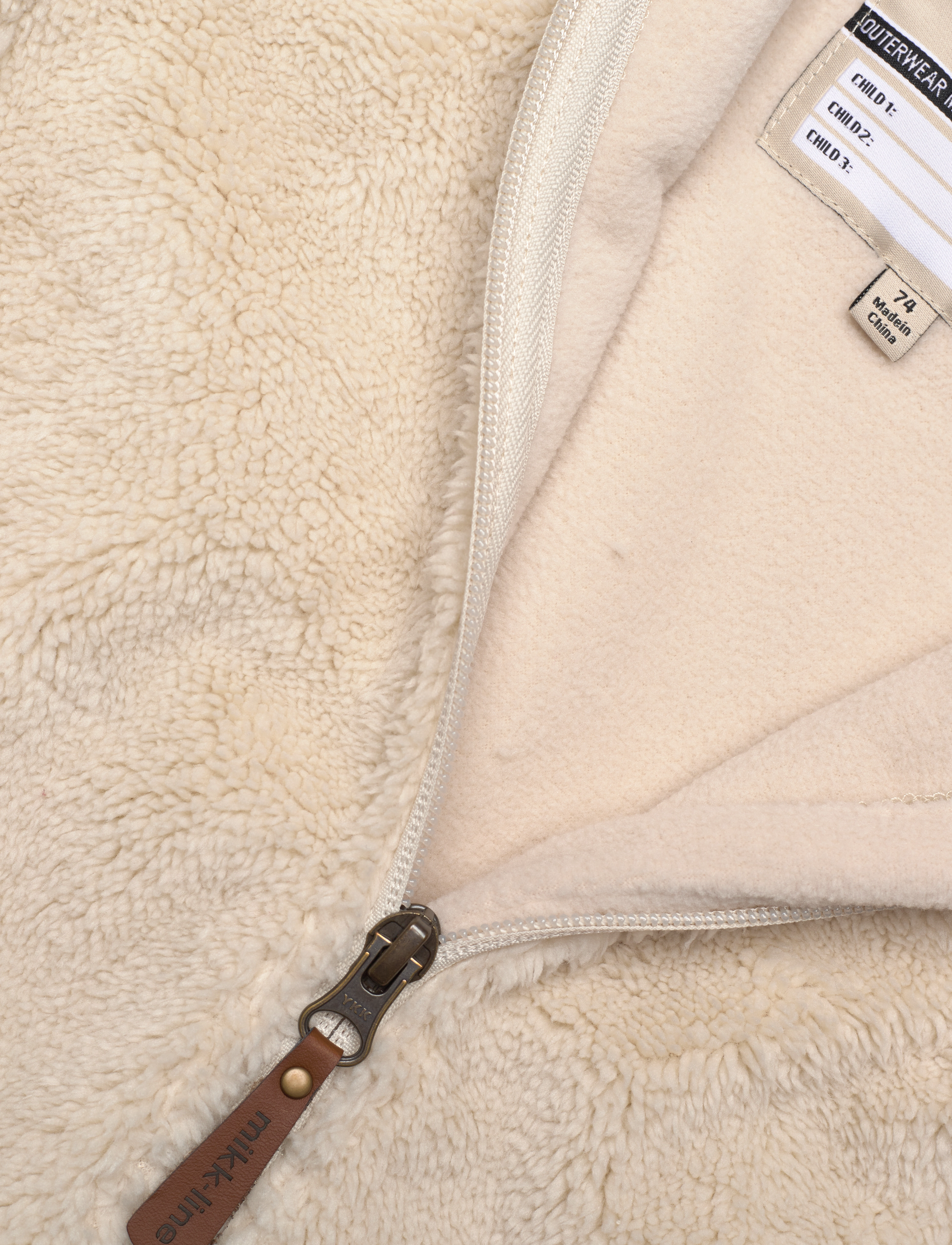 mikk-line - WP Teddy Suit w Ears - ulkovaatteet - doeskin - 4