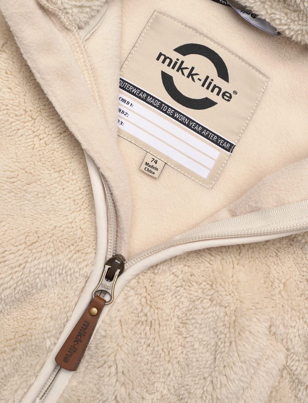 mikk-line - WP Teddy Jacket w Ears - fleecejacken - doeskin - 3