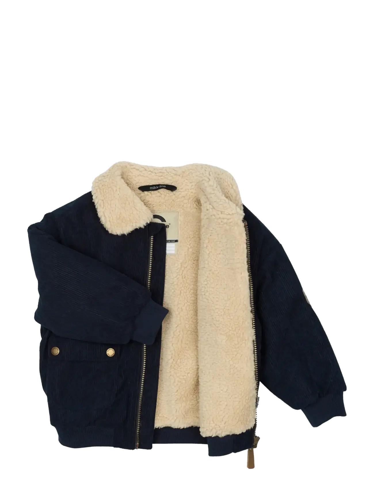 mikk-line - Corduroy Jacket w Teddy - jeansjackor - blue nights - 2
