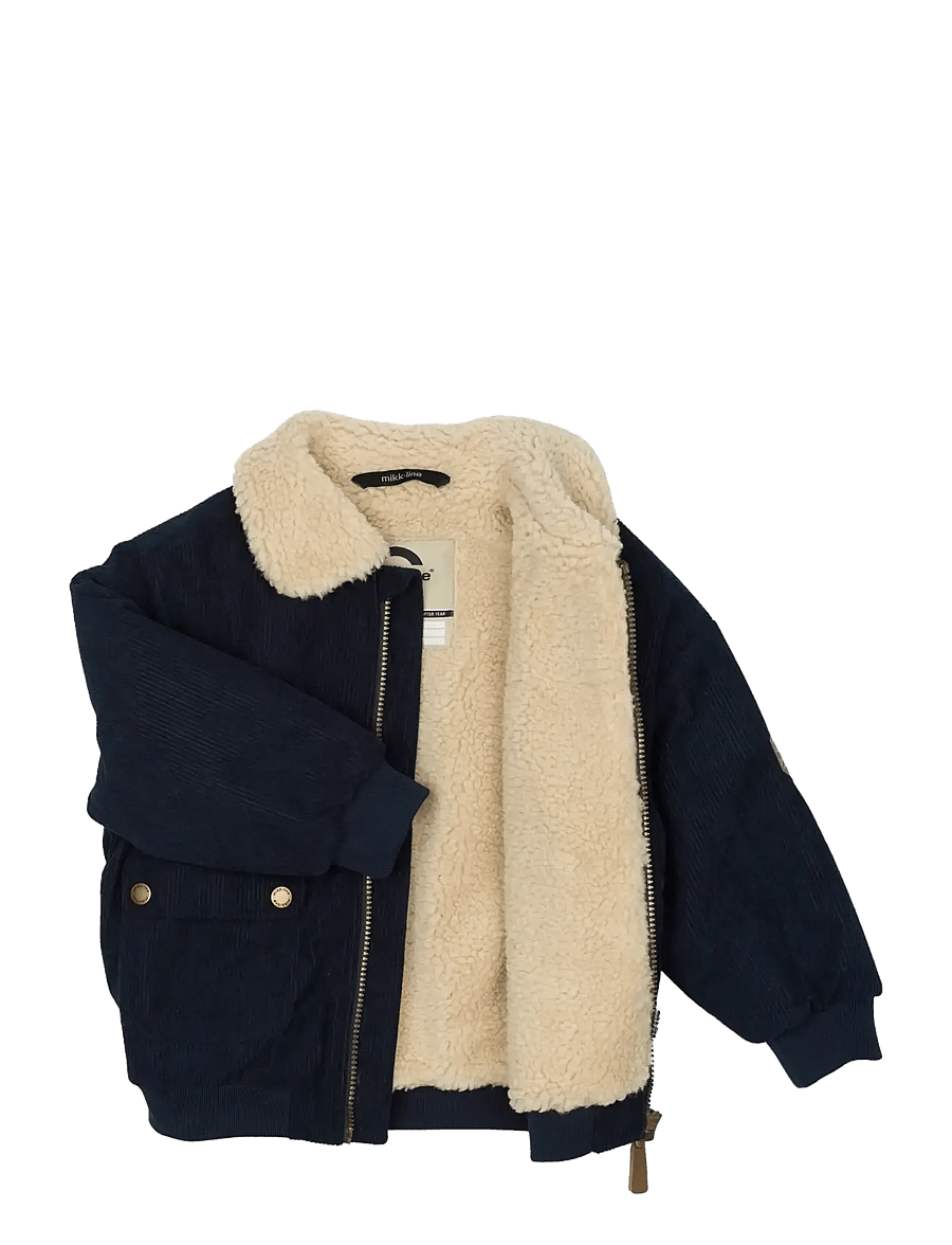 mikk-line - Corduroy Jacket w Teddy - jeansjackor - blue nights - 2