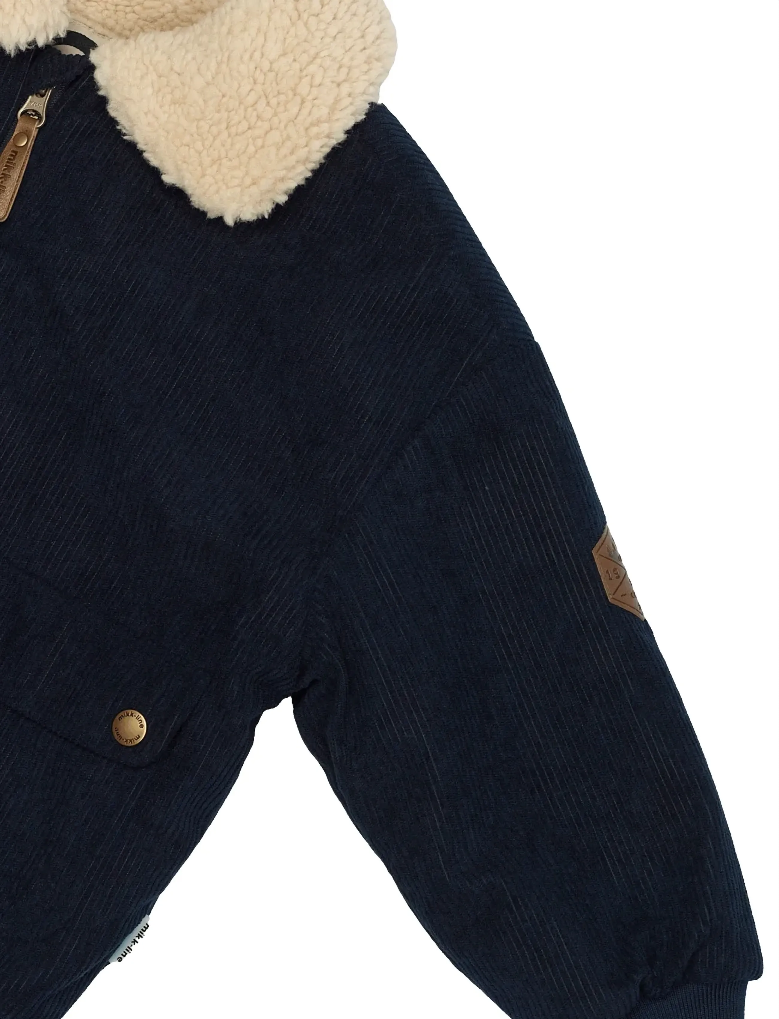mikk-line - Corduroy Jacket w Teddy - jeansjackor - blue nights - 4