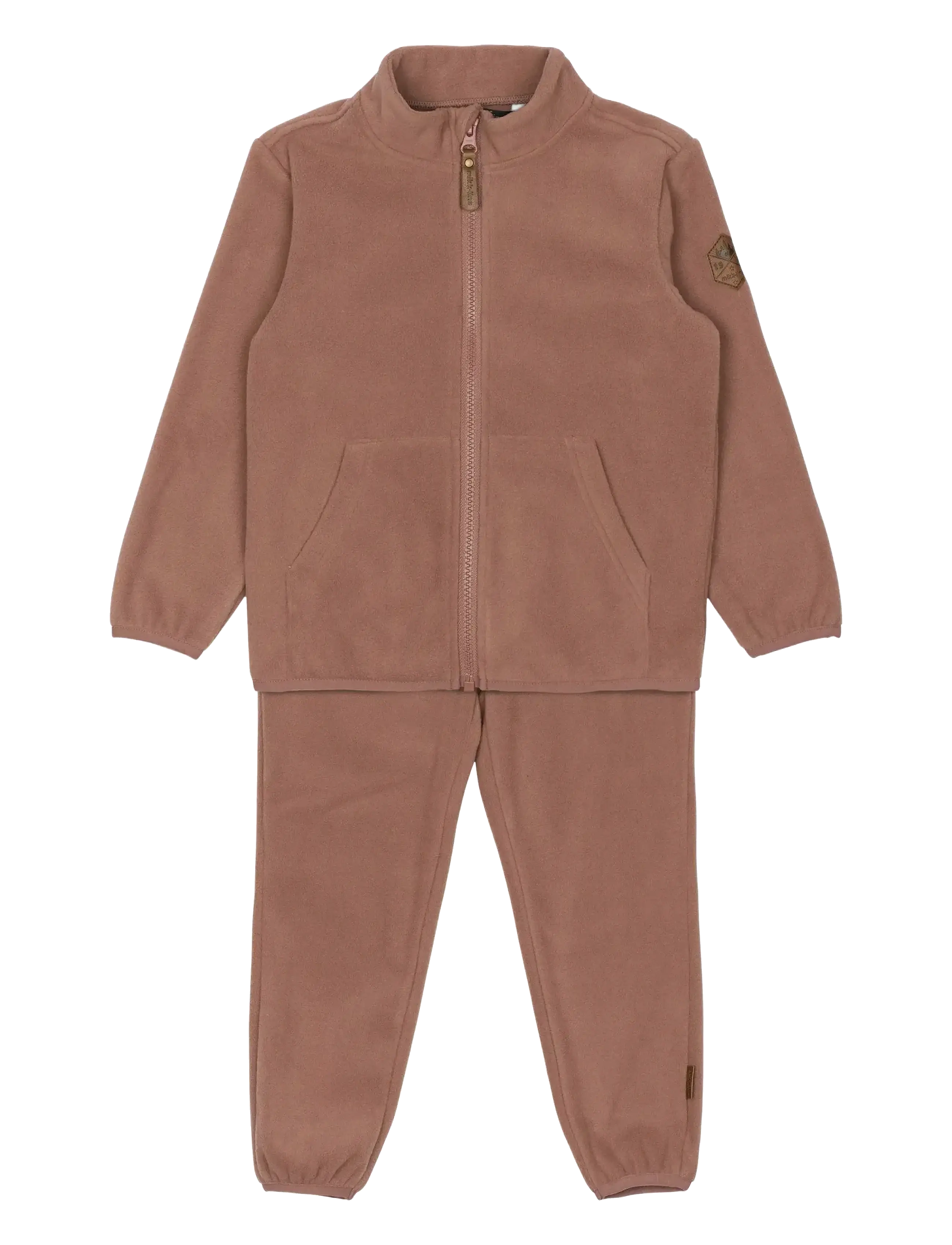 mikk-line Fleece Set, Børn, Fleece Sæt, Koral, Str: 128