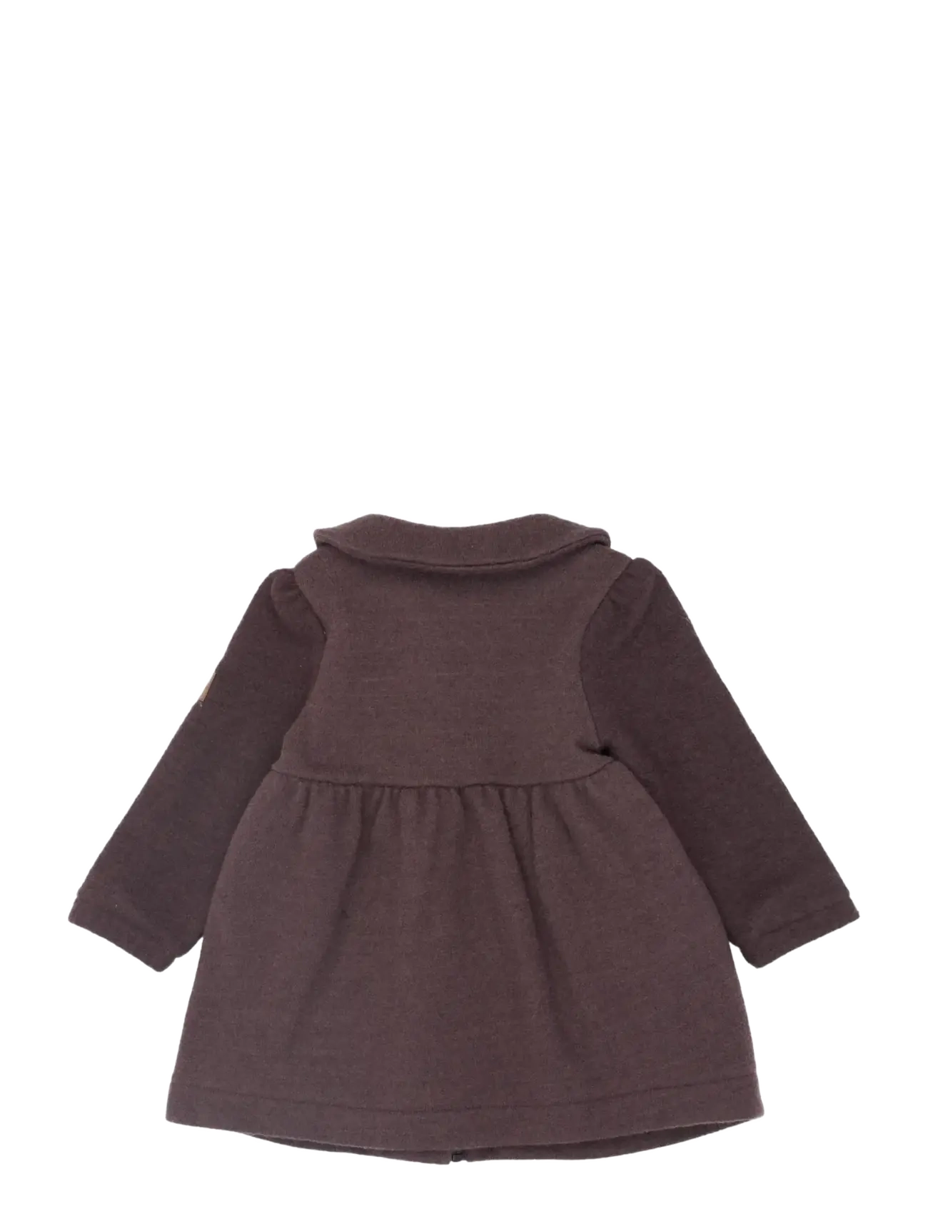 mikk-line - Combed Wool Cardigan Frill - efterårsjakker - raisin - 1