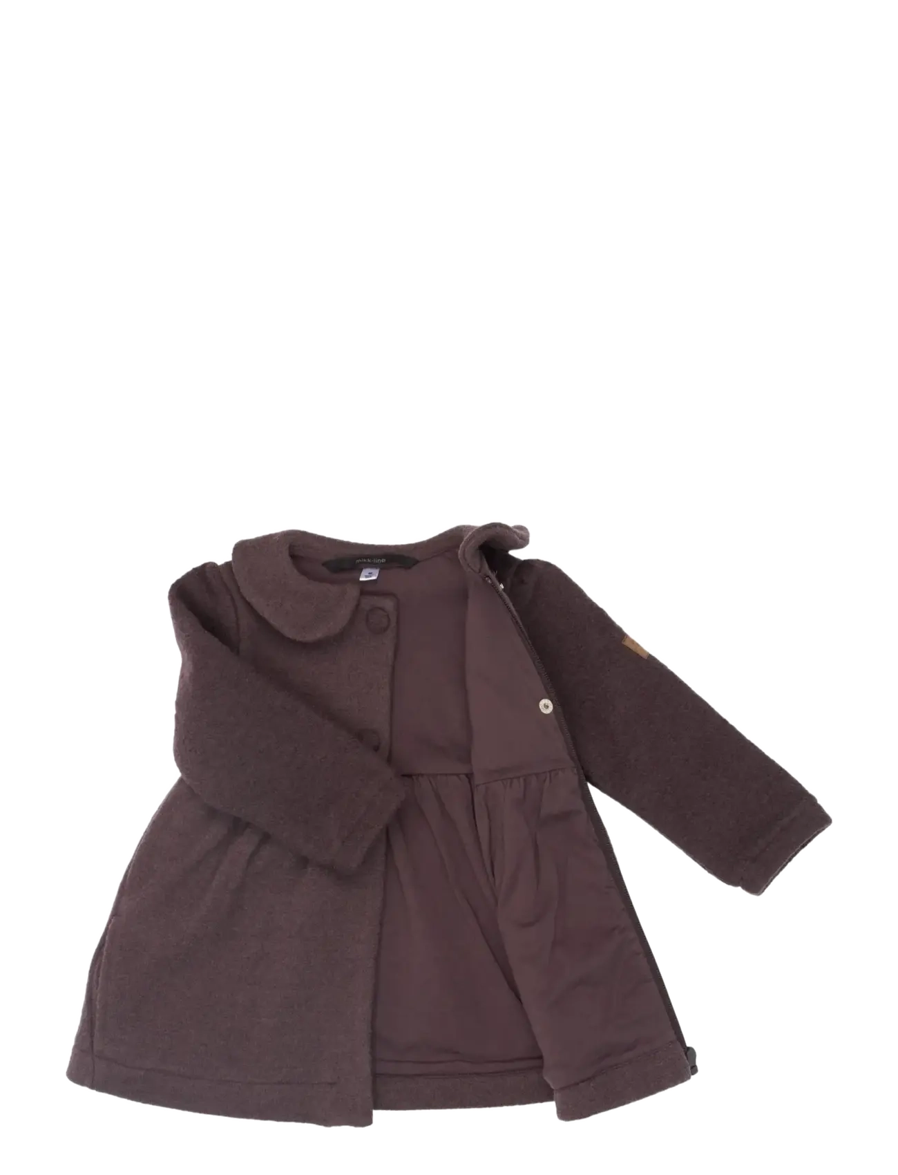 mikk-line - Combed Wool Cardigan Frill - efterårsjakker - raisin - 2