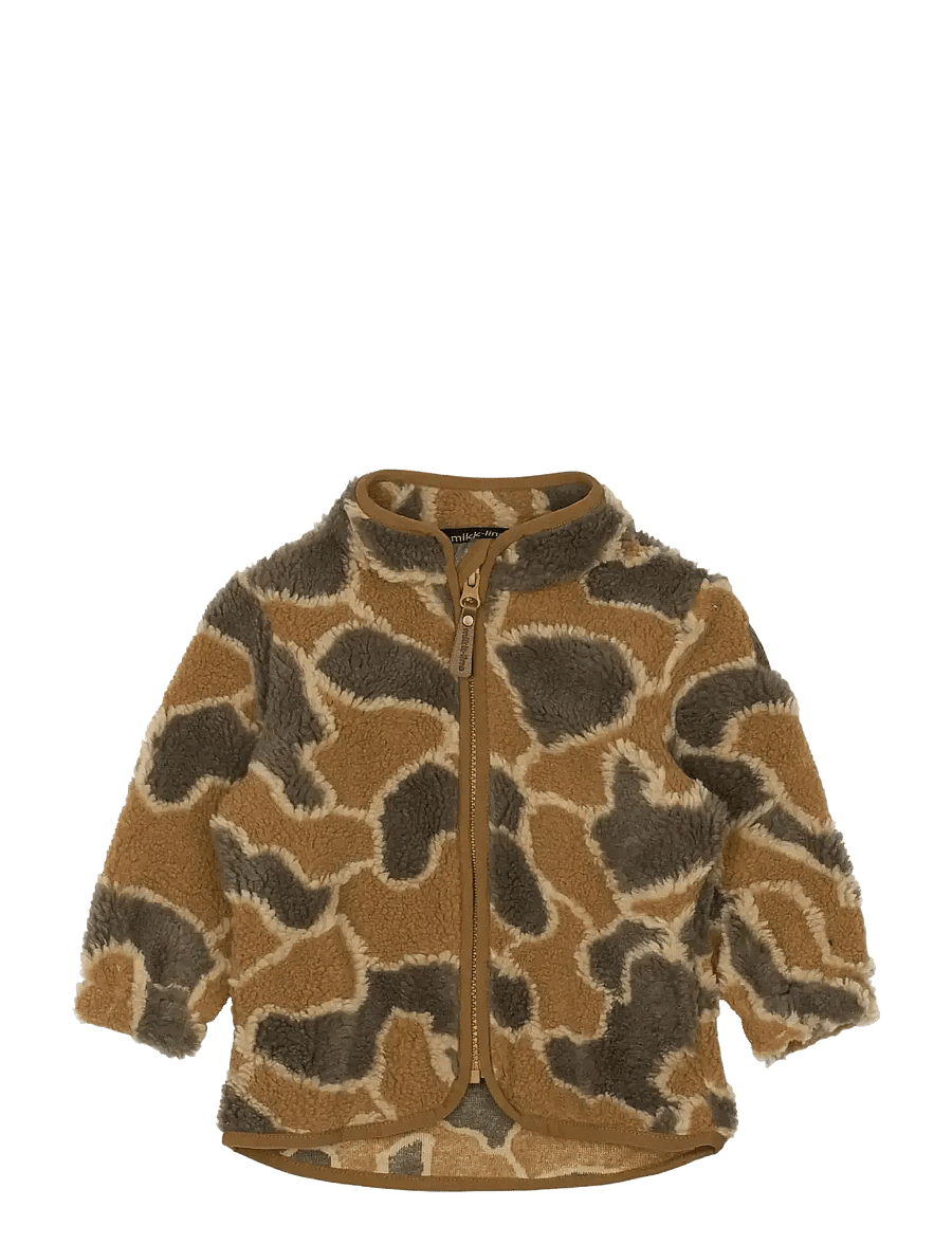 mikk-line - Teddy Cardigan - fleecejacken - burlwood - 1
