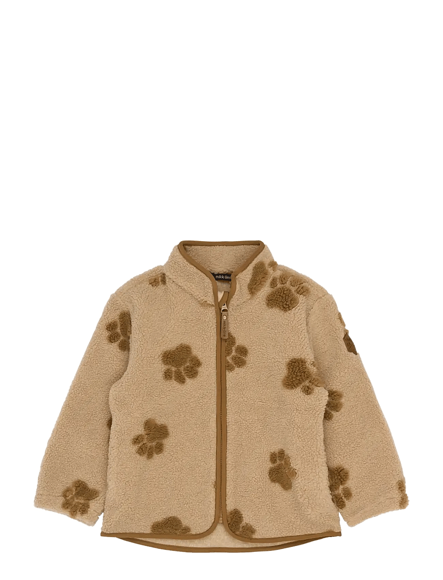 mikk-line - Teddy Jacket 3D - fleecejakker - paw aop - 1