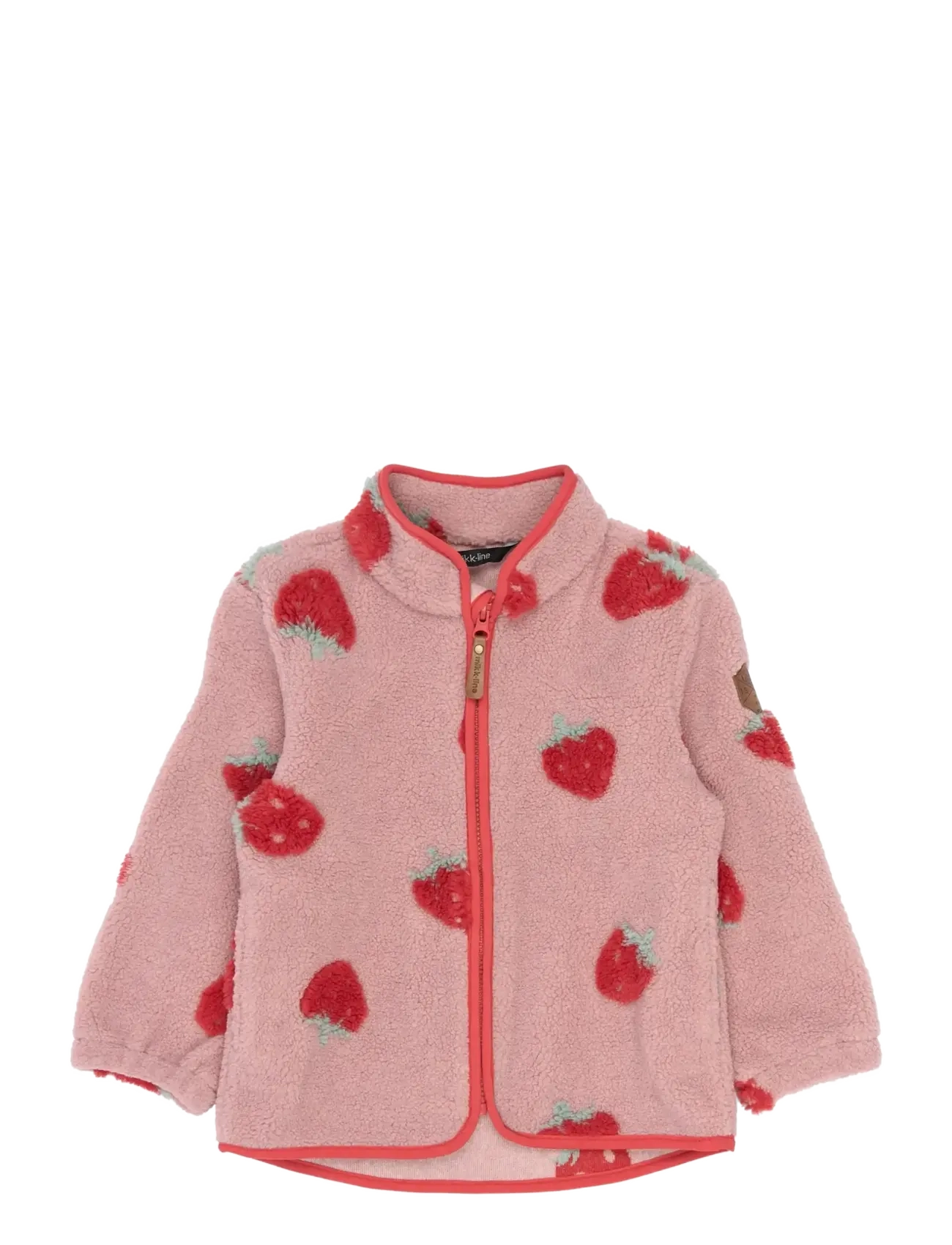 mikk-line Teddy Jacket 3D - Odzież zewnętrzna - STRAWBERRY AOP / pink/rose
