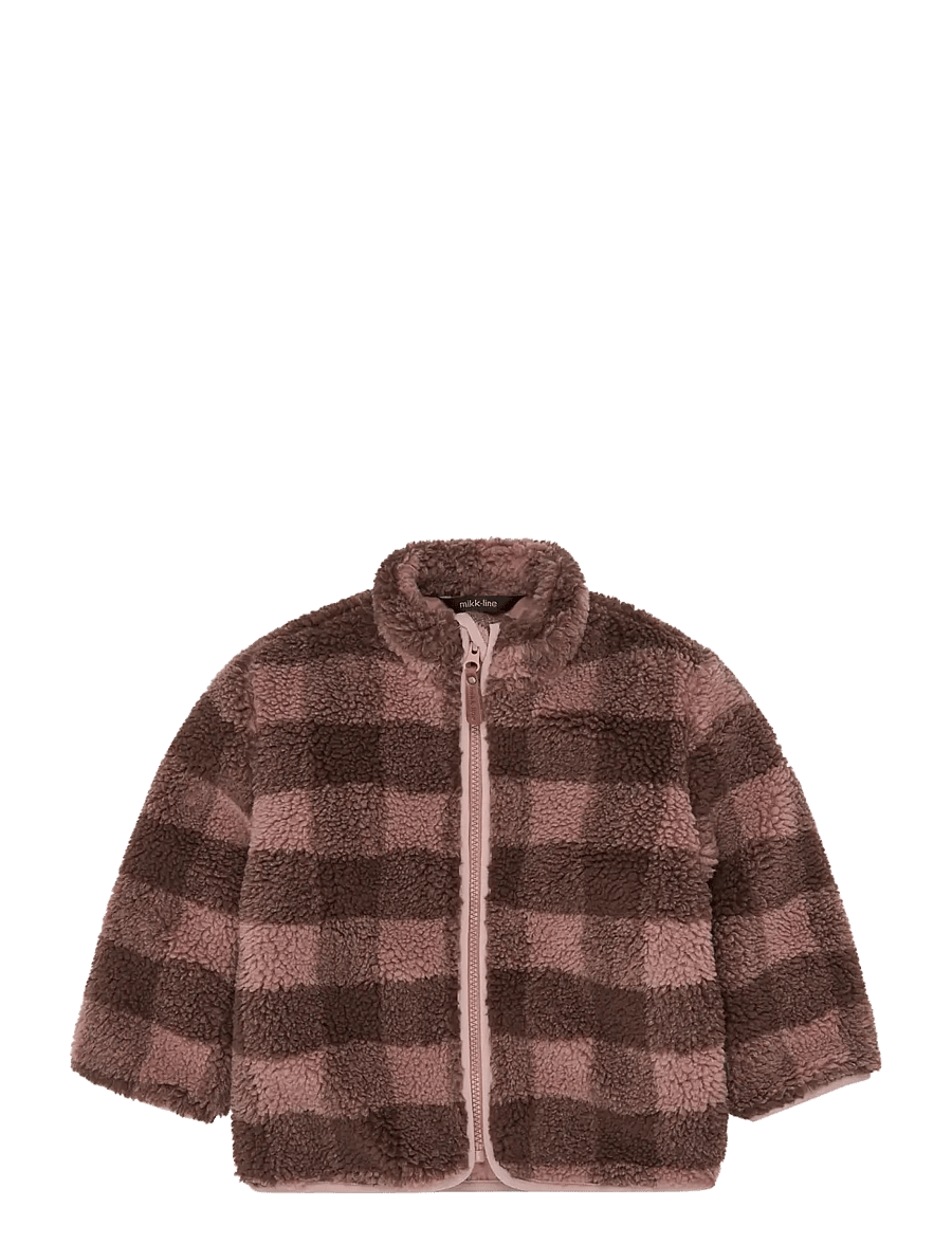 mikk-line - Teddy Fleece Jacket - fleecejacken - burlwood - 0