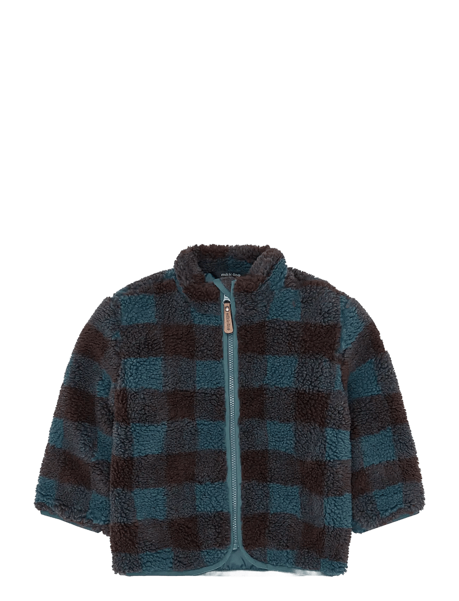 mikk-line - Teddy Fleece Jacket - fleecejakker - dark slate - 0
