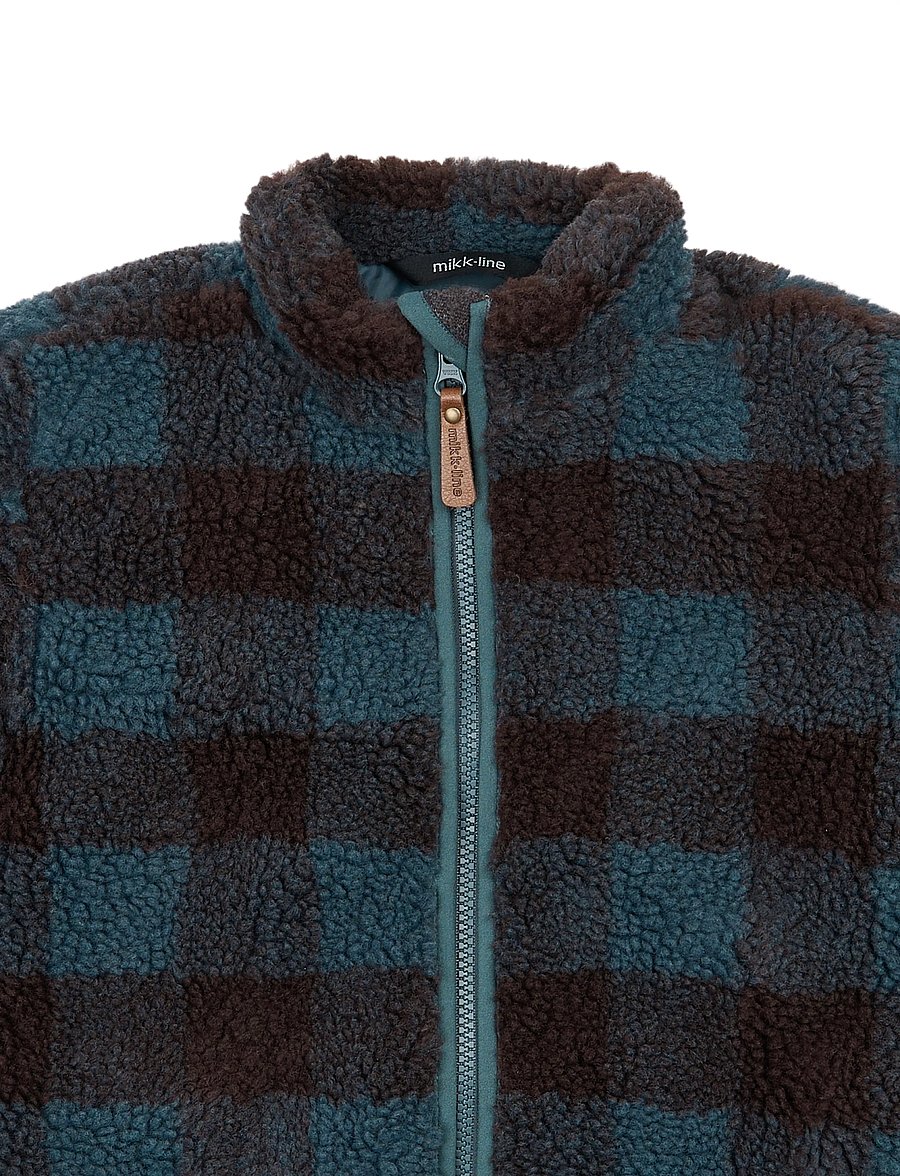 mikk-line - Teddy Fleece Jacket - fleecejakker - dark slate - 3