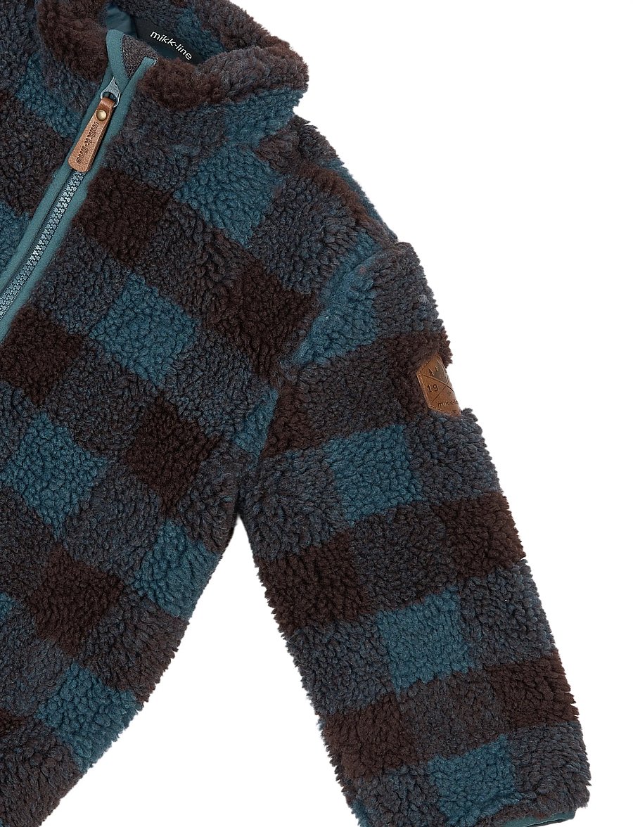 mikk-line - Teddy Fleece Jacket - fleecejakker - dark slate - 4