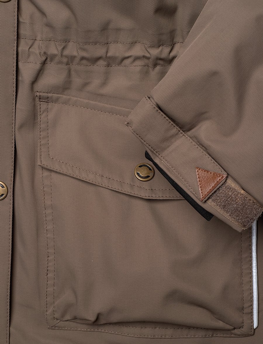 mikk-line - Twill Nylon Girl Parca - parkas - chocolate chip - 4