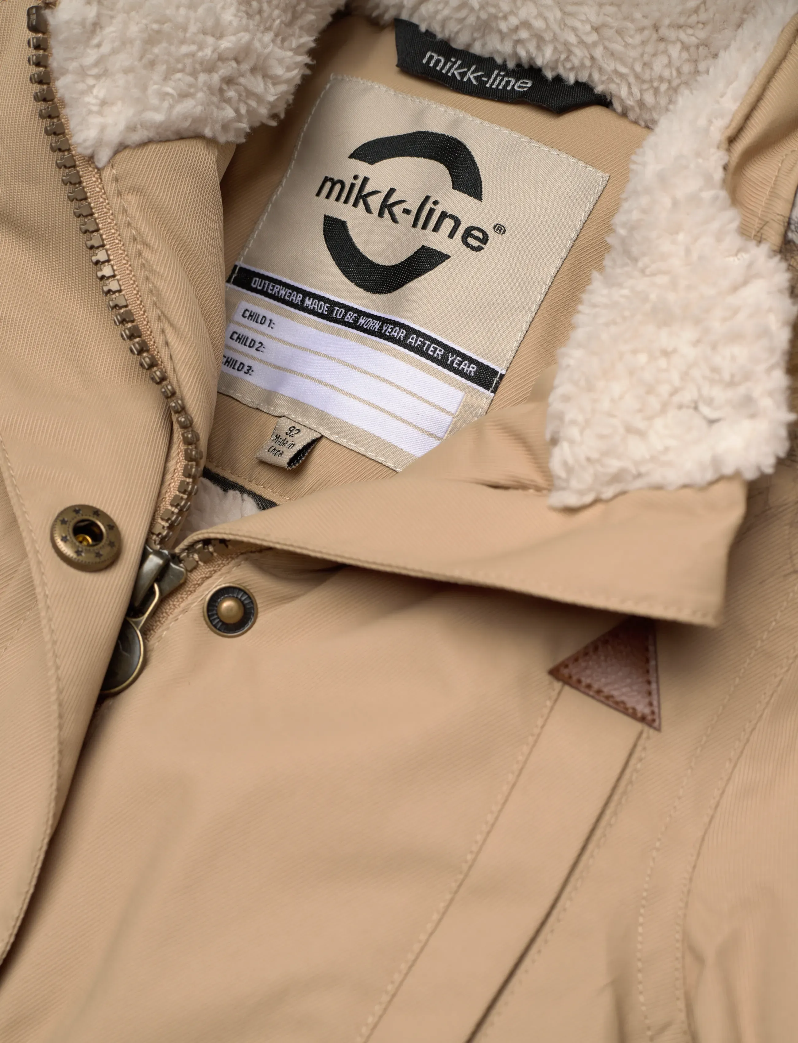 mikk-line - Twill Nylon Girl Parca - parkas - cornstalk - 2
