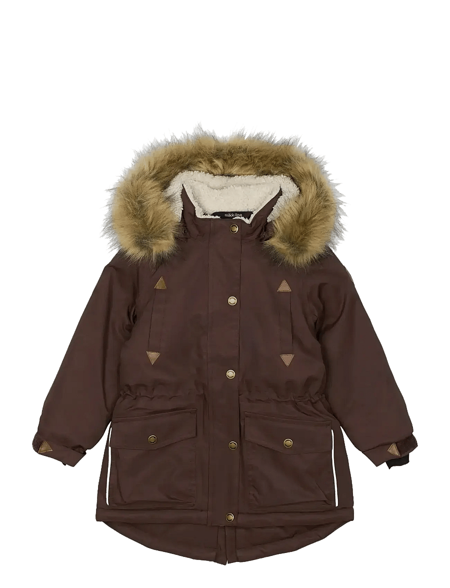 mikk-line - Twill Nylon Girl Parca - parkas - french roast - 1