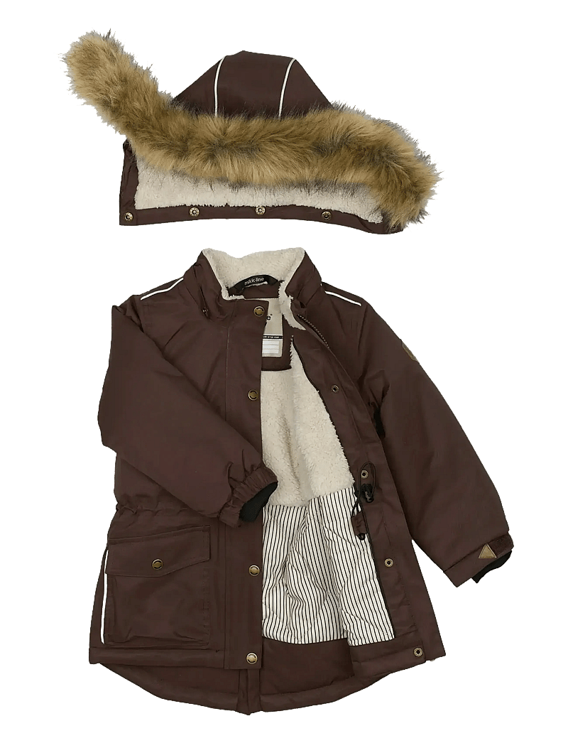 mikk-line - Twill Nylon Girl Parca - parkas - french roast - 3