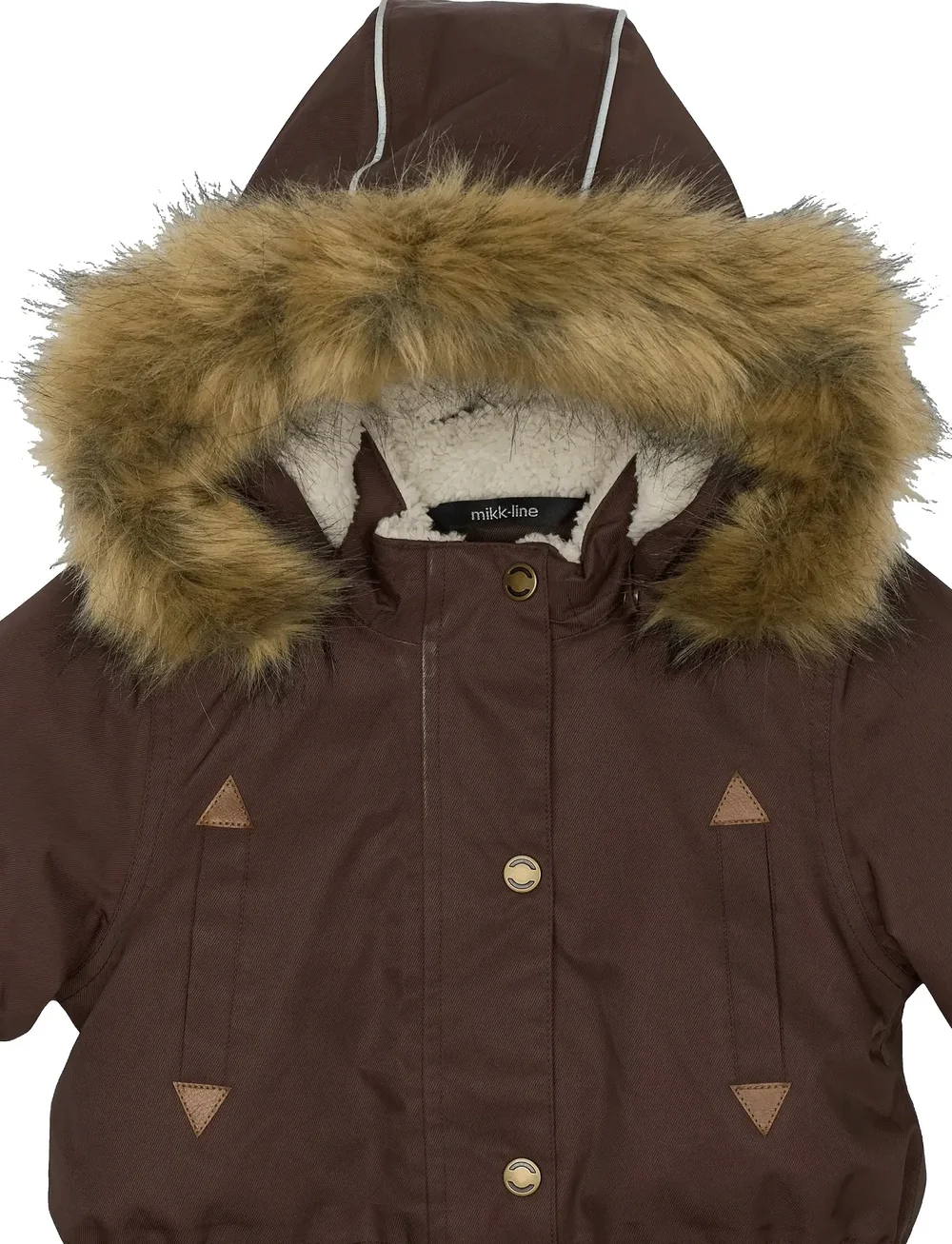 mikk-line - Twill Nylon Girl Parca - parkas - french roast - 5