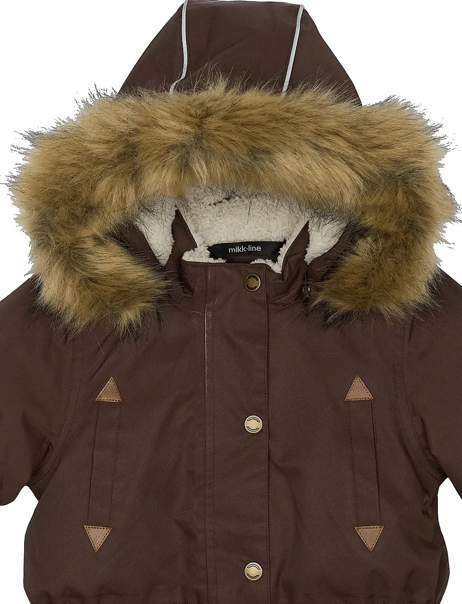 mikk-line - Twill Nylon Girl Parca - parkas - french roast - 5