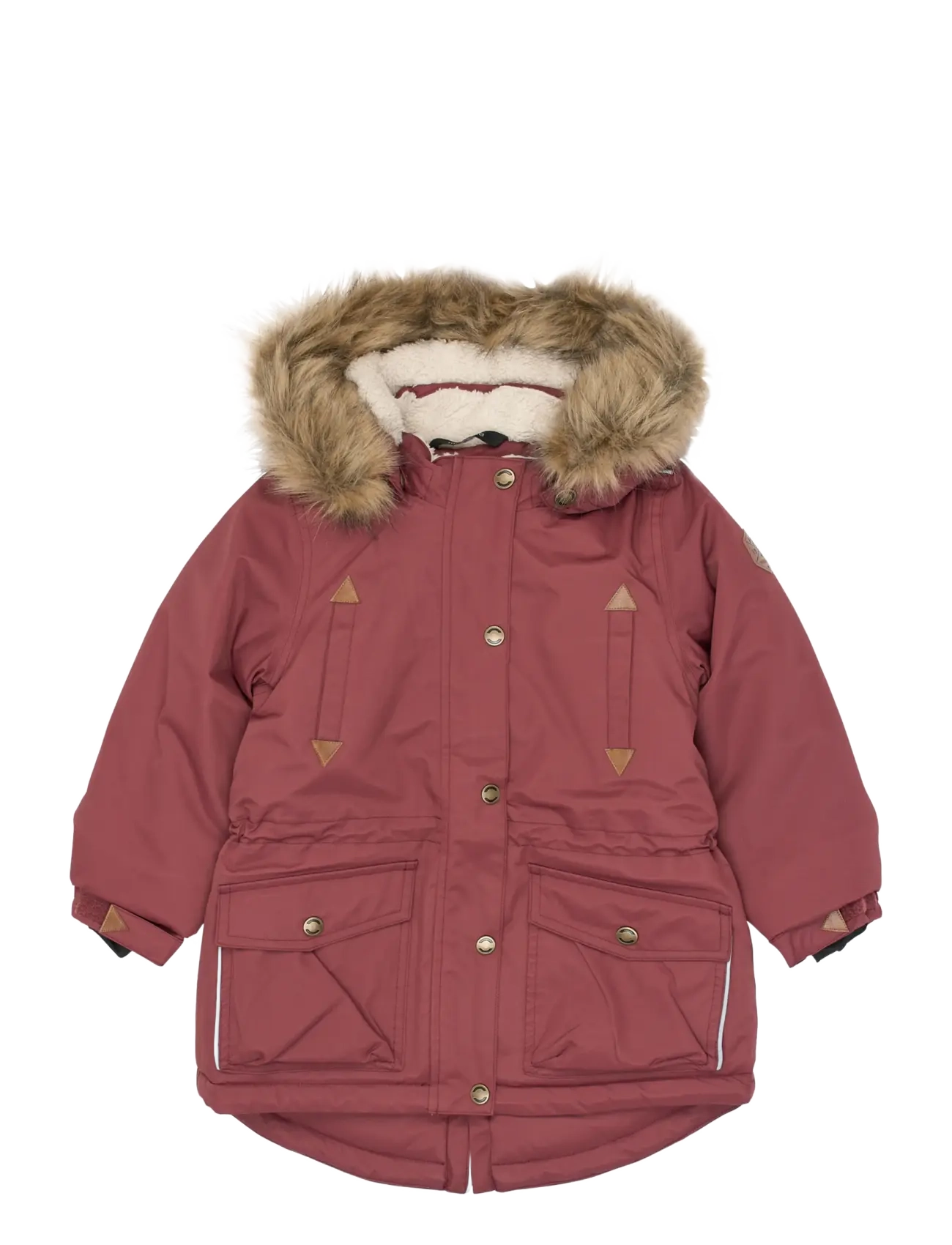mikk-line Twill Nylon Girl Parca - Jakker - OXBLOOD RED / burgundy