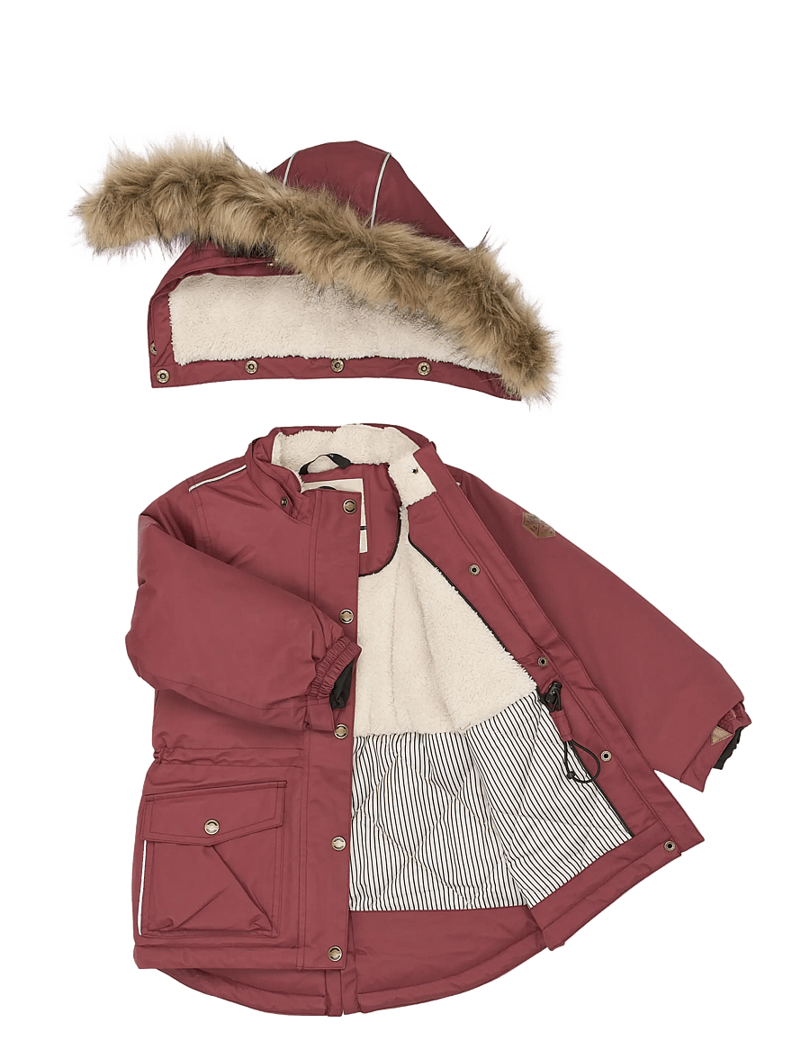 mikk-line - Twill Nylon Girl Parca - parkad - oxblood red - 2