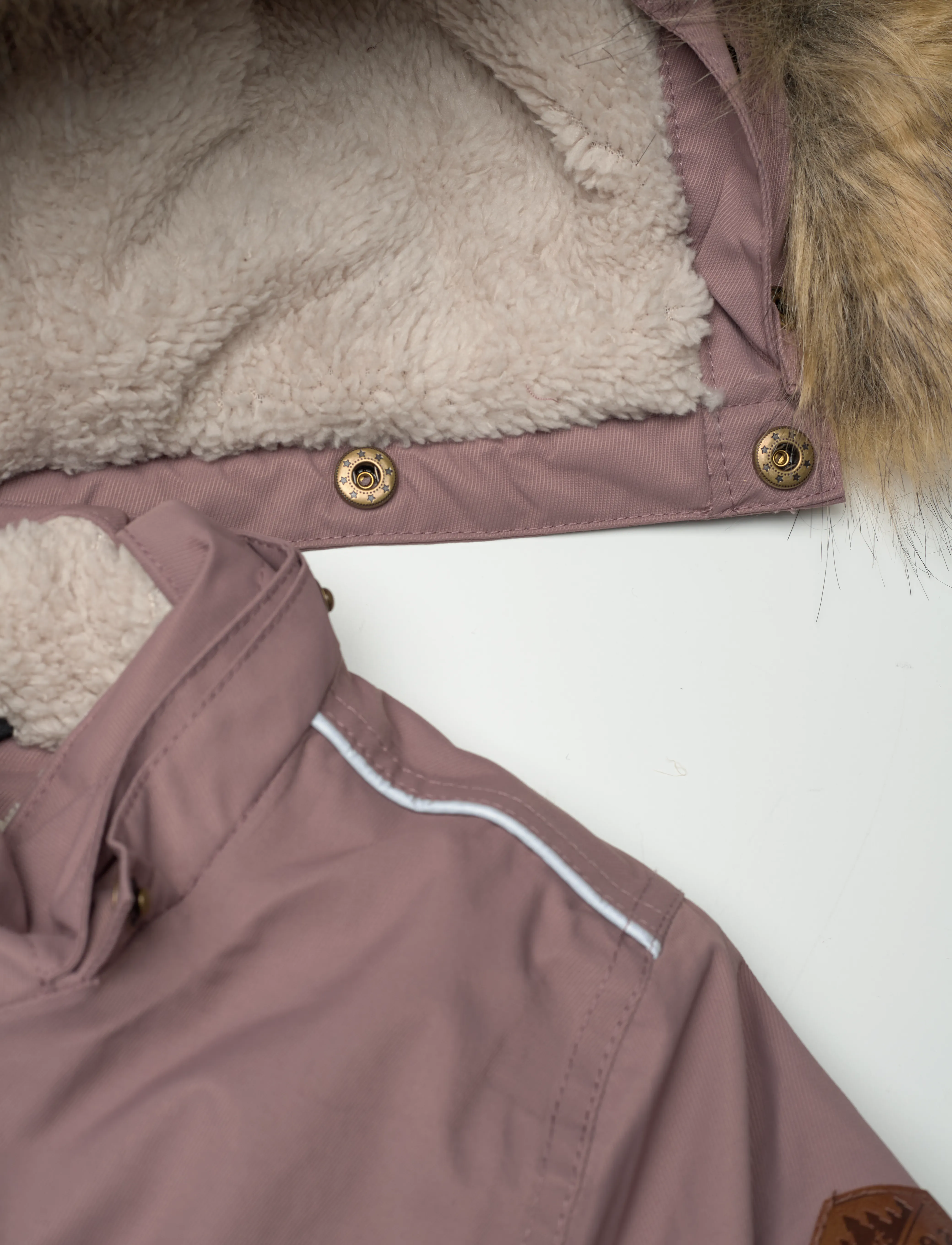 mikk-line - Twill Nylon Girl Parca - overtøj - twilight mauve - 3