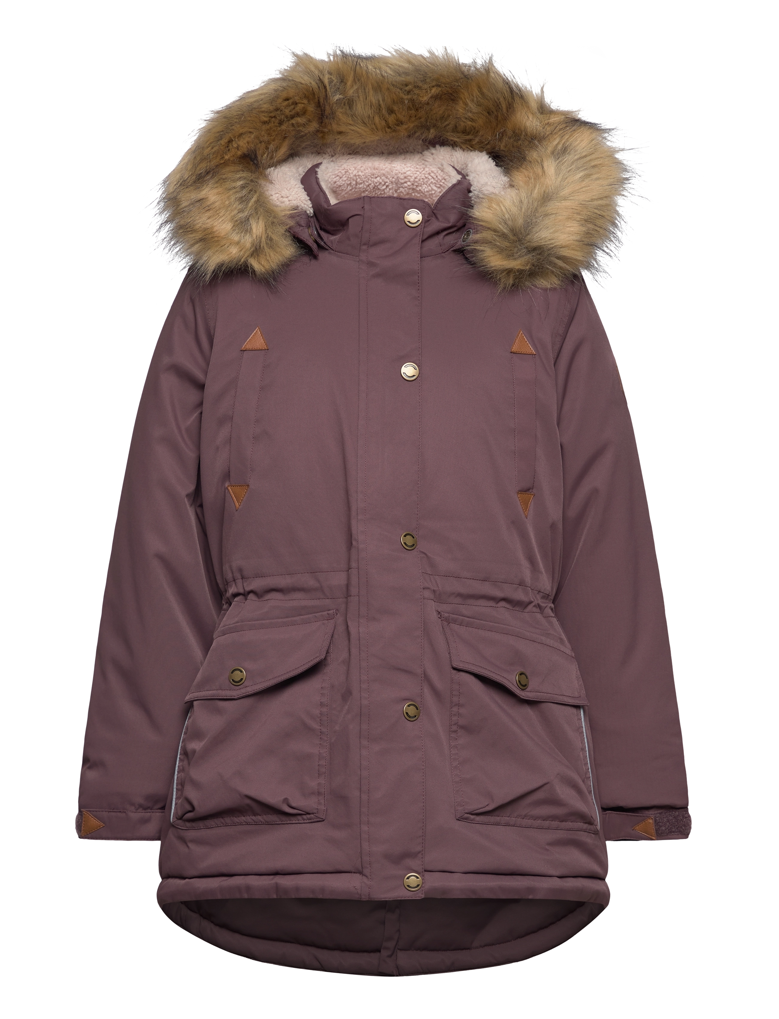 MIKK-LINE Twill Nylon Mädchen Parca Lila - 92 - Kinder