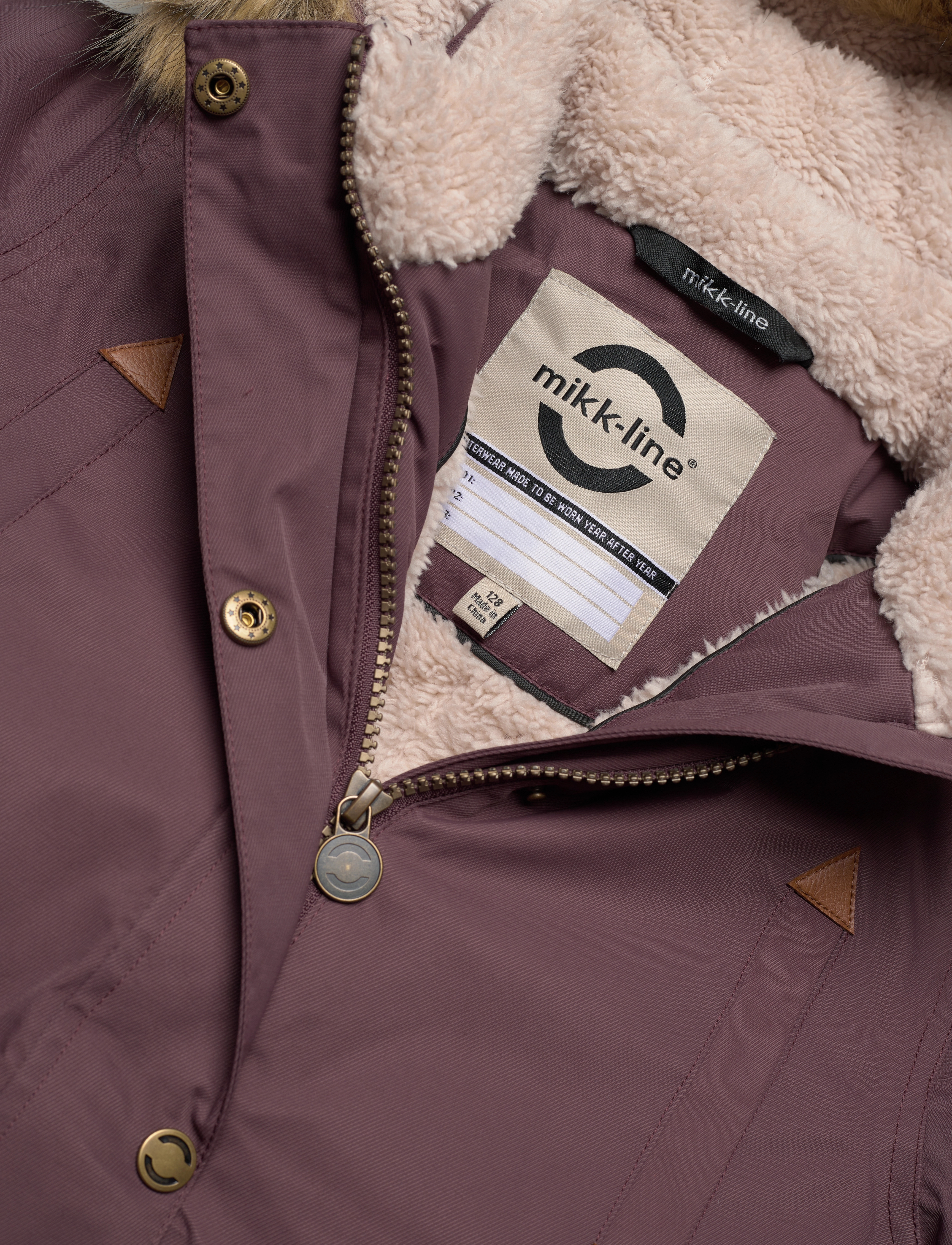 mikk-line - Twill Nylon Girl Parca - børn - huckleberry - 2