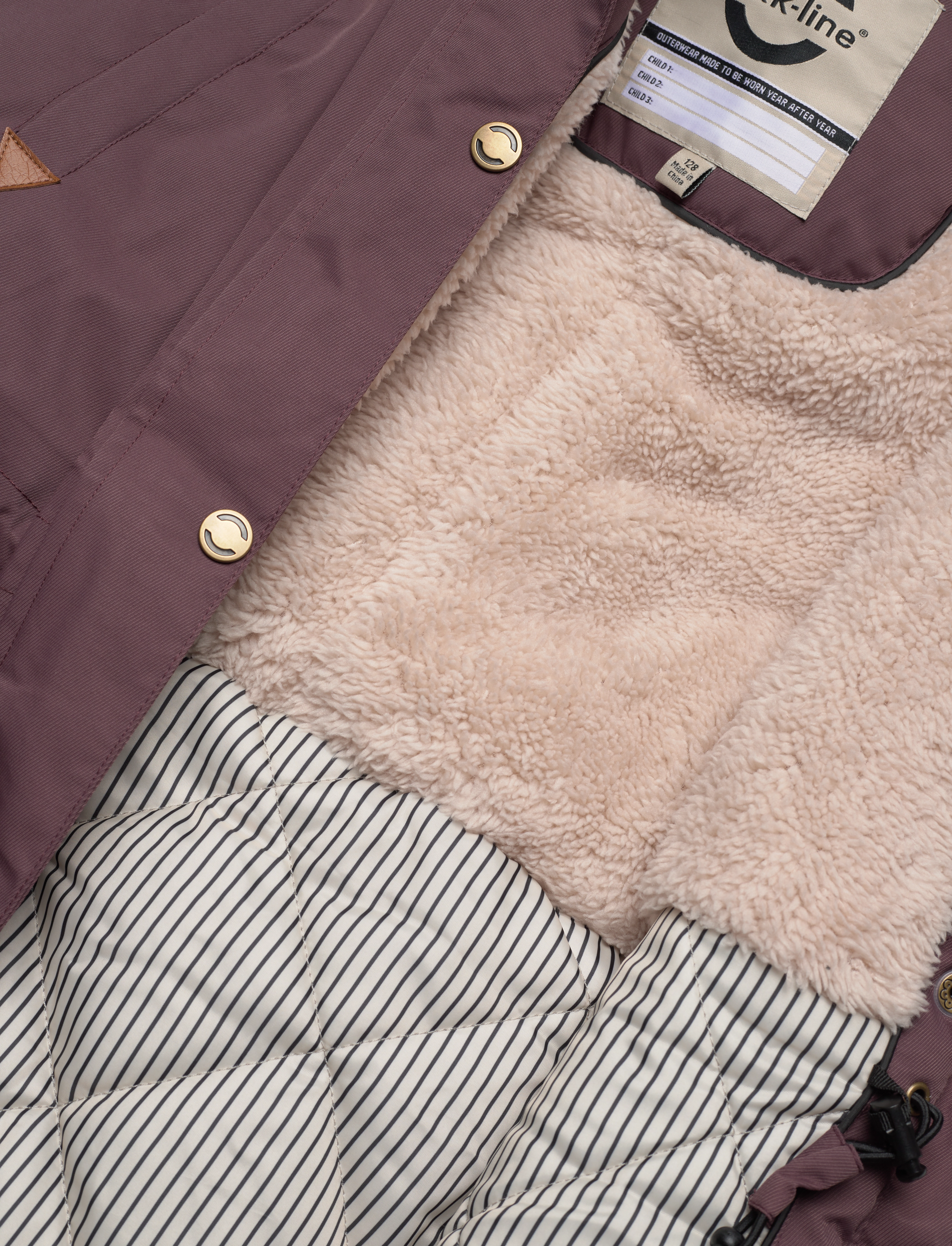 mikk-line - Twill Nylon Girl Parca - børn - huckleberry - 4