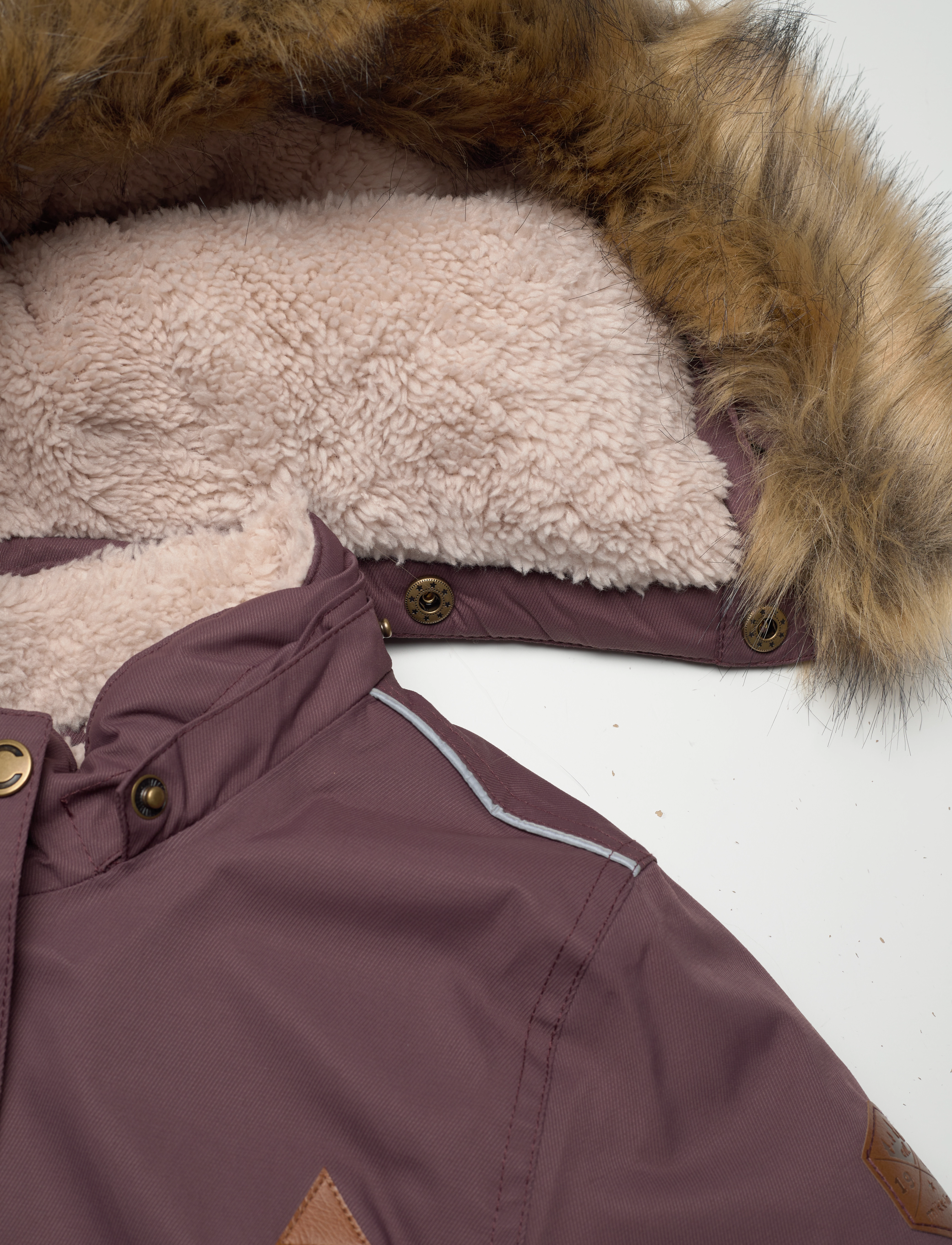 mikk-line - Twill Nylon Girl Parca - børn - huckleberry - 5