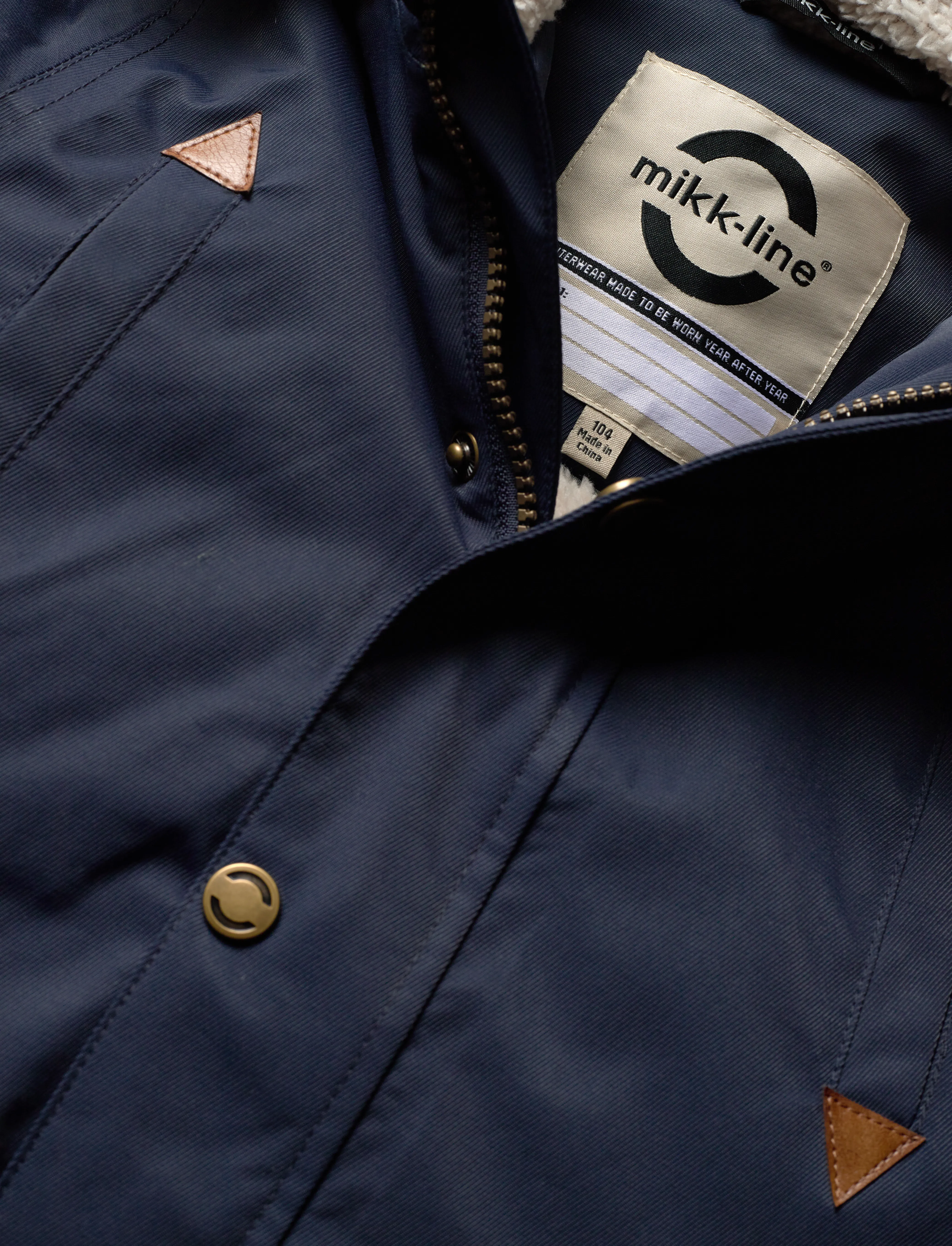 mikk-line - Twill Nylon Boy Parca - jacken & mäntel - blue nights - 2