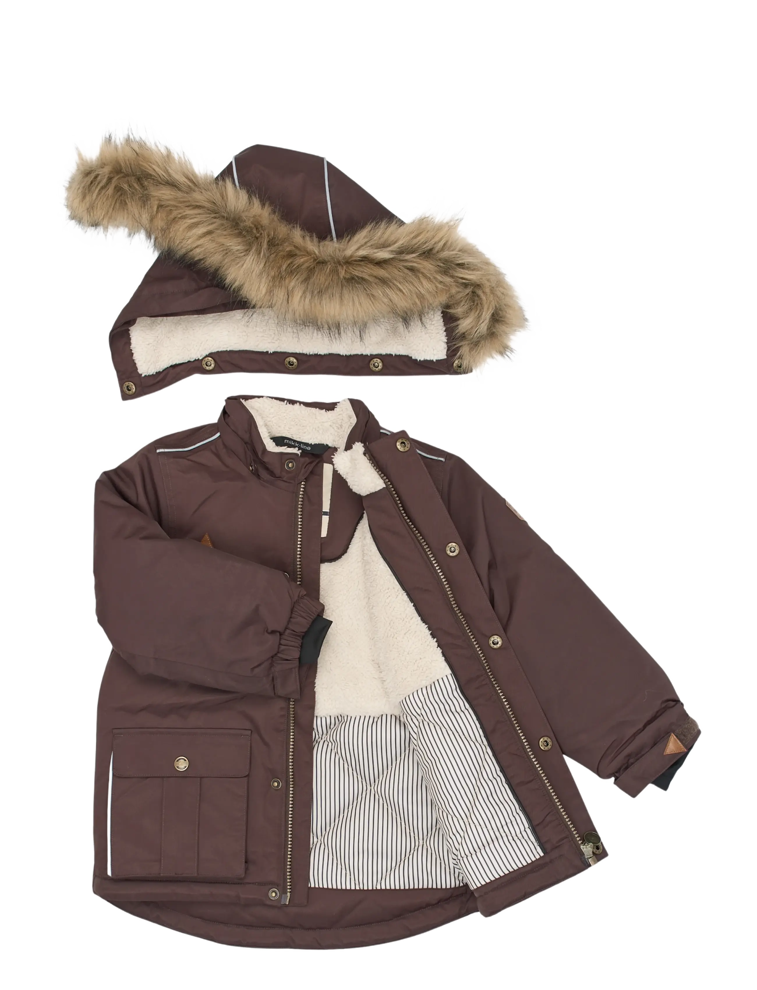 mikk-line - Twill Nylon Boy Parca - parkad - coffee bean - 2