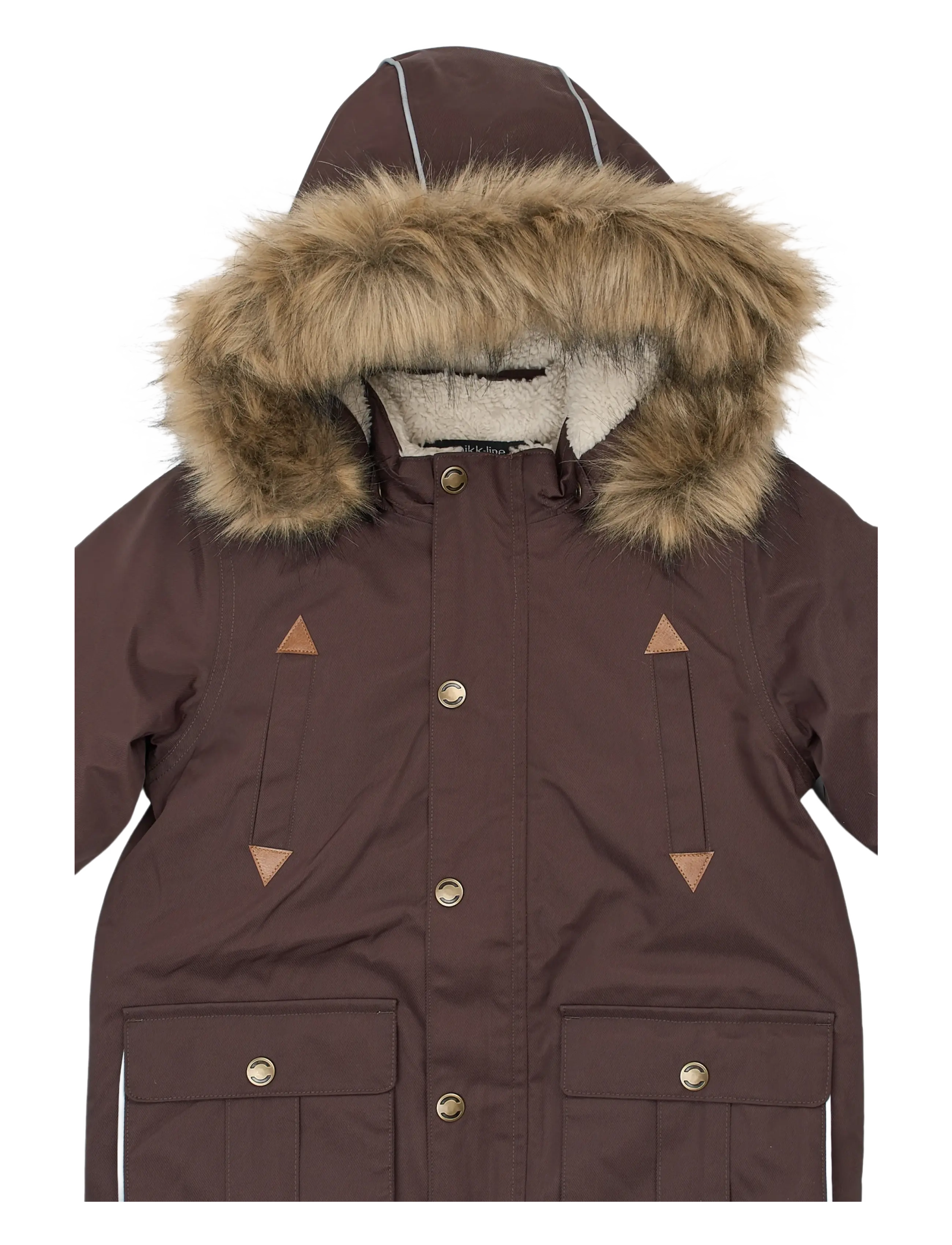mikk-line - Twill Nylon Boy Parca - parkad - coffee bean - 3