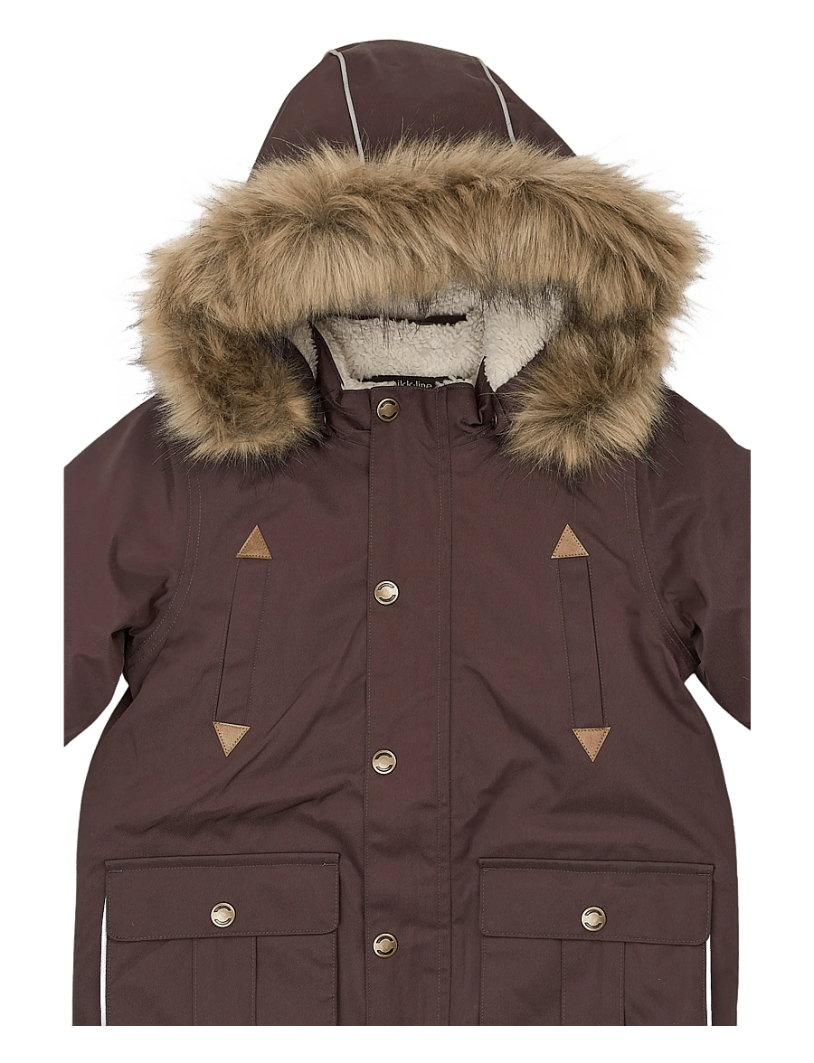 mikk-line - Twill Nylon Boy Parca - parkad - coffee bean - 3