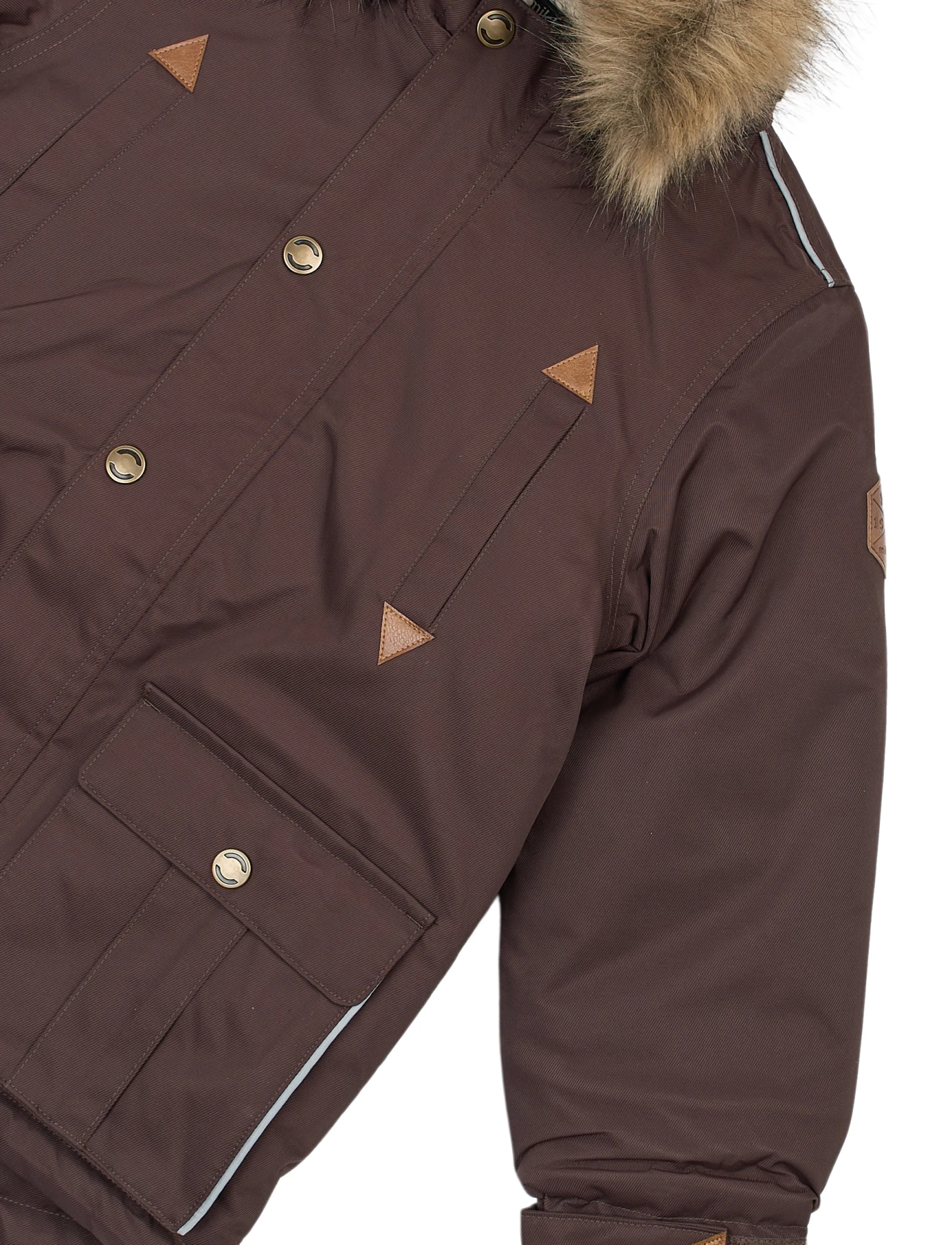 mikk-line - Twill Nylon Boy Parca - parkad - coffee bean - 4