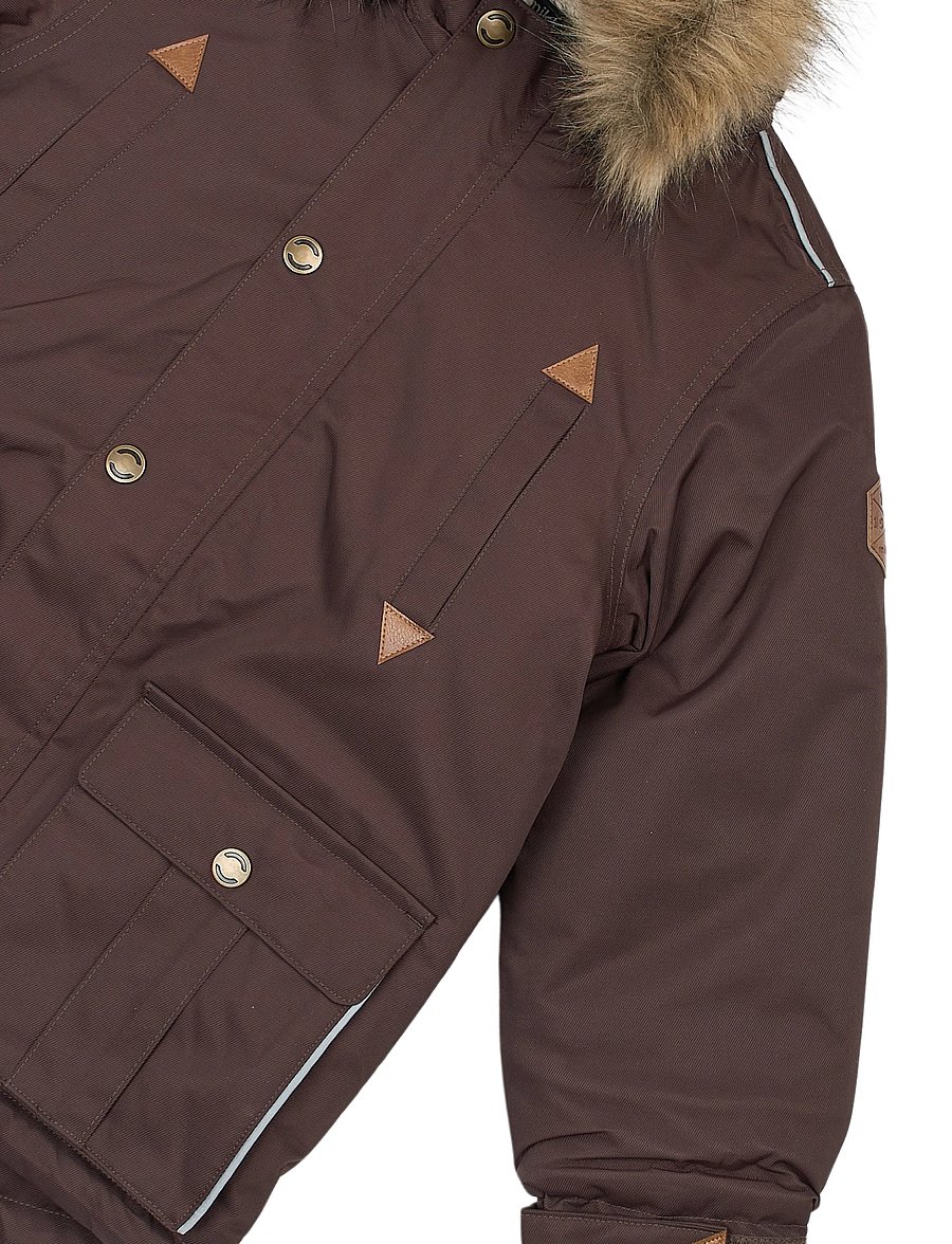 mikk-line - Twill Nylon Boy Parca - parkad - coffee bean - 4