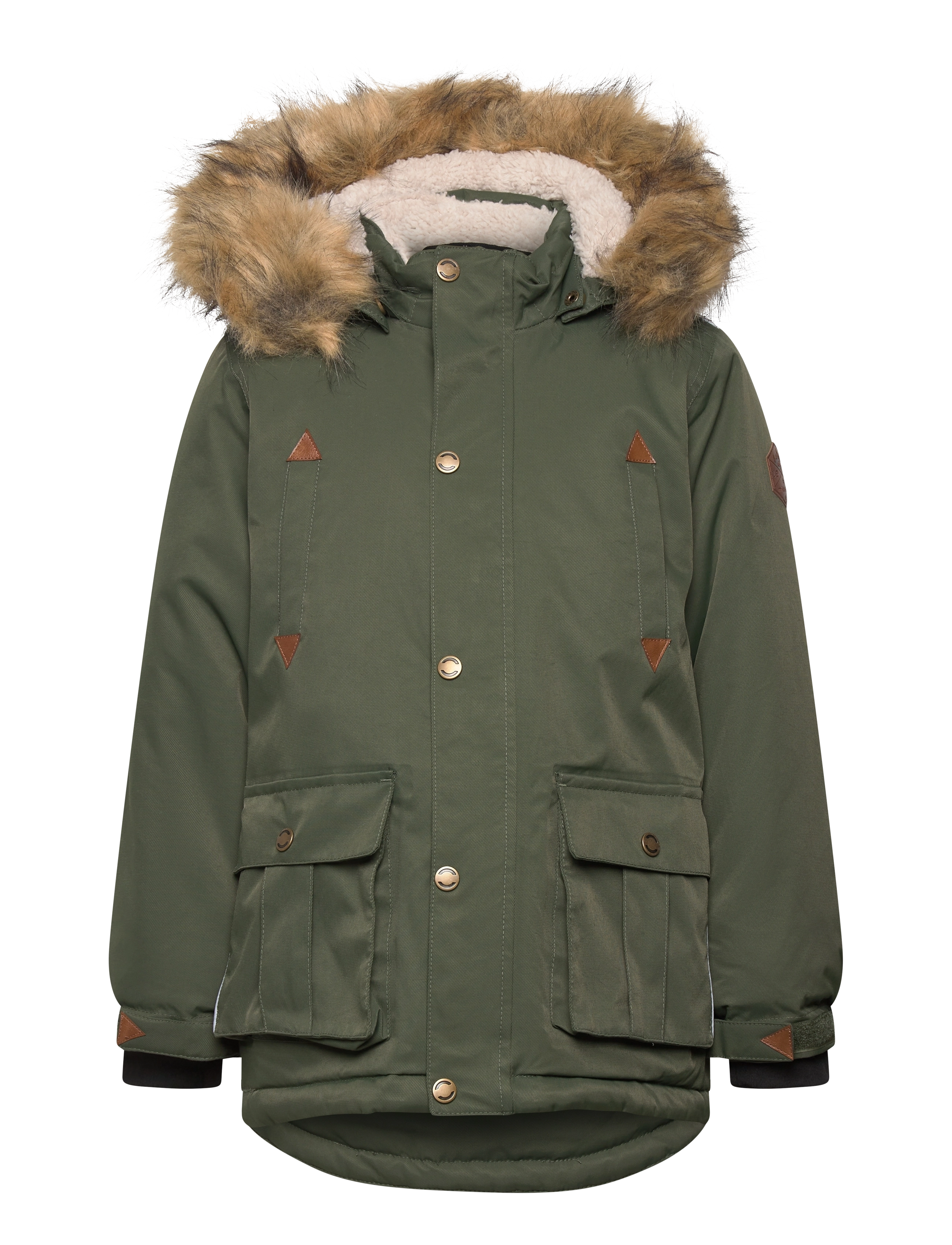 MIKK-LINE Twill Nylon Junge Parca Khaki - 92 - Kinder