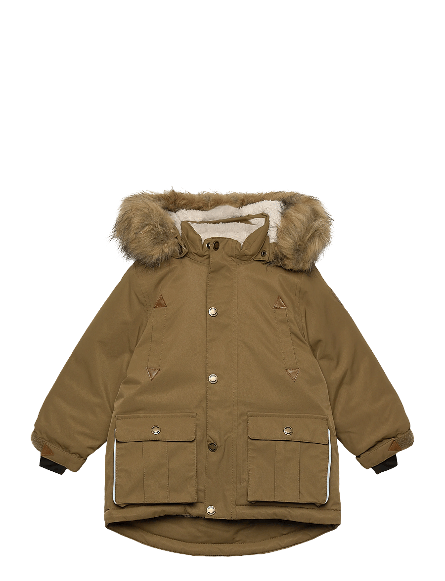 mikk-line - Twill Nylon Boy Parca - parkad - kangaroo - 0