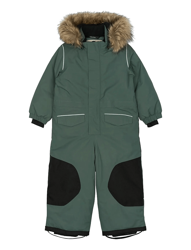 mikk-line - Snow Suit Reinforcement - vinteroveraller - balsam green - 0