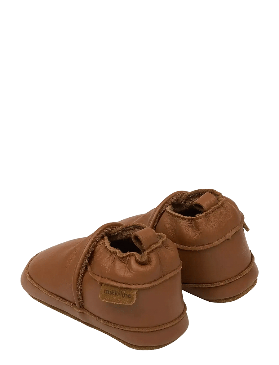 mikk-line - Leather Slipper - Solid - cognac - 3