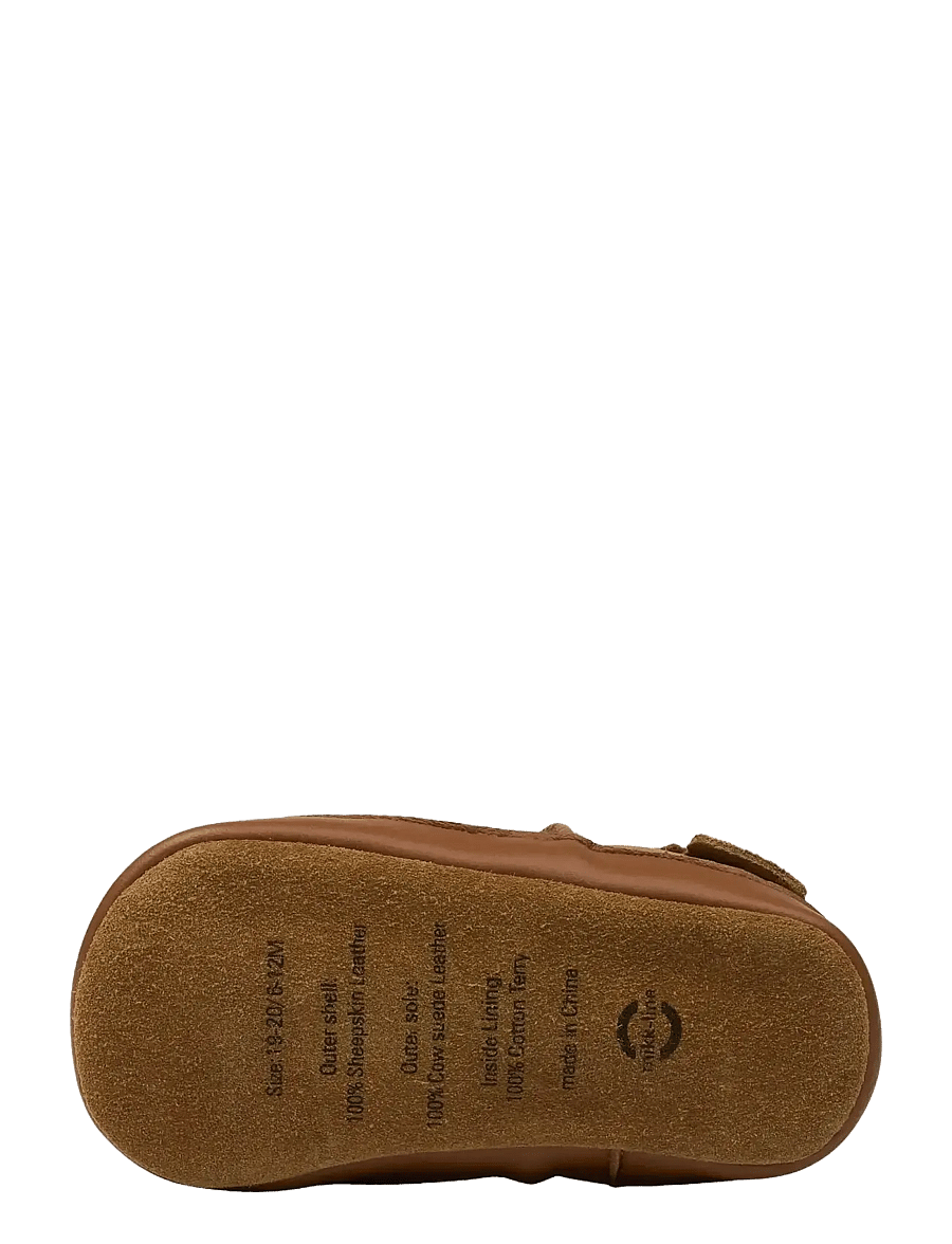 mikk-line - Leather Slipper - Solid - cognac - 4