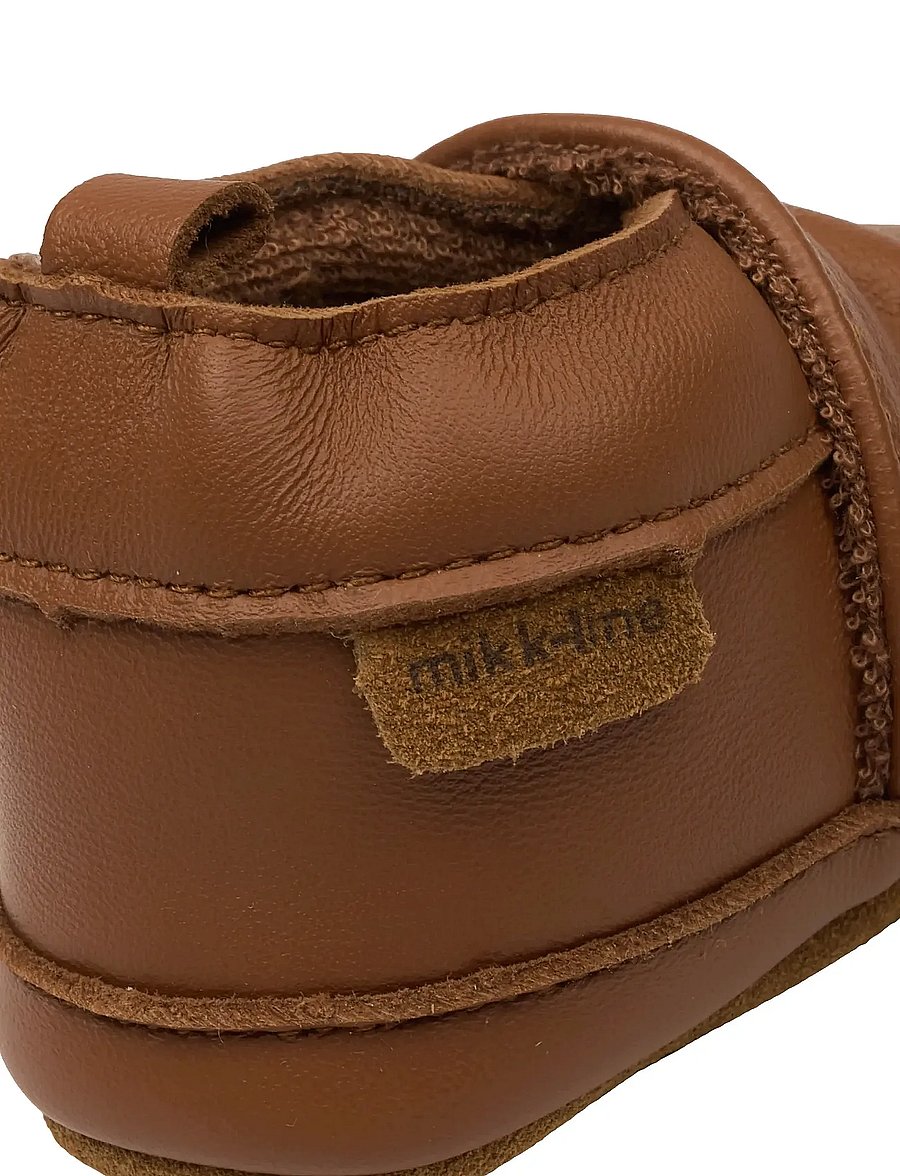 mikk-line - Leather Slipper - Solid - cognac - 5