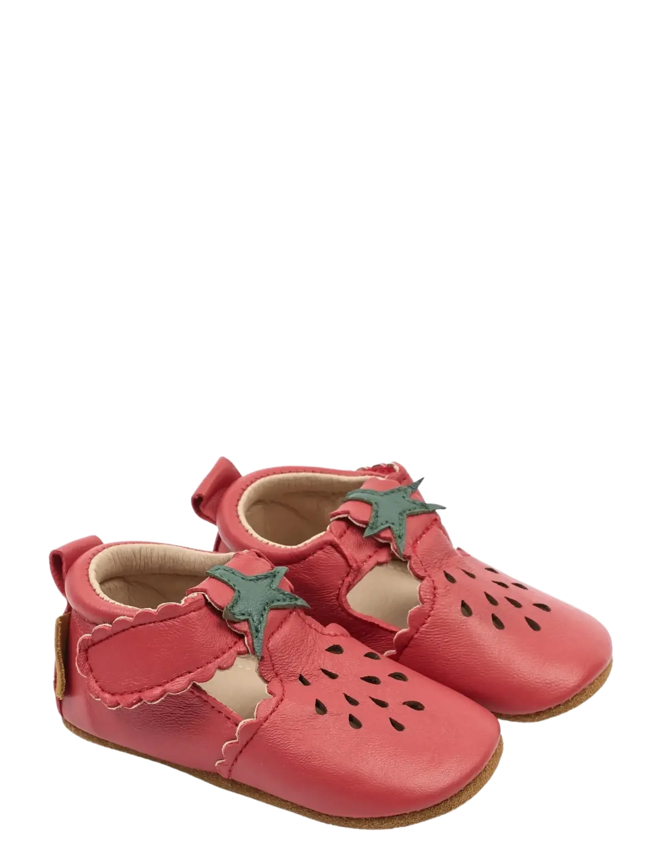 mikk-line Prewalker Leather Sandal 3D - Lauflernschuhe - CANYON ROSE / red