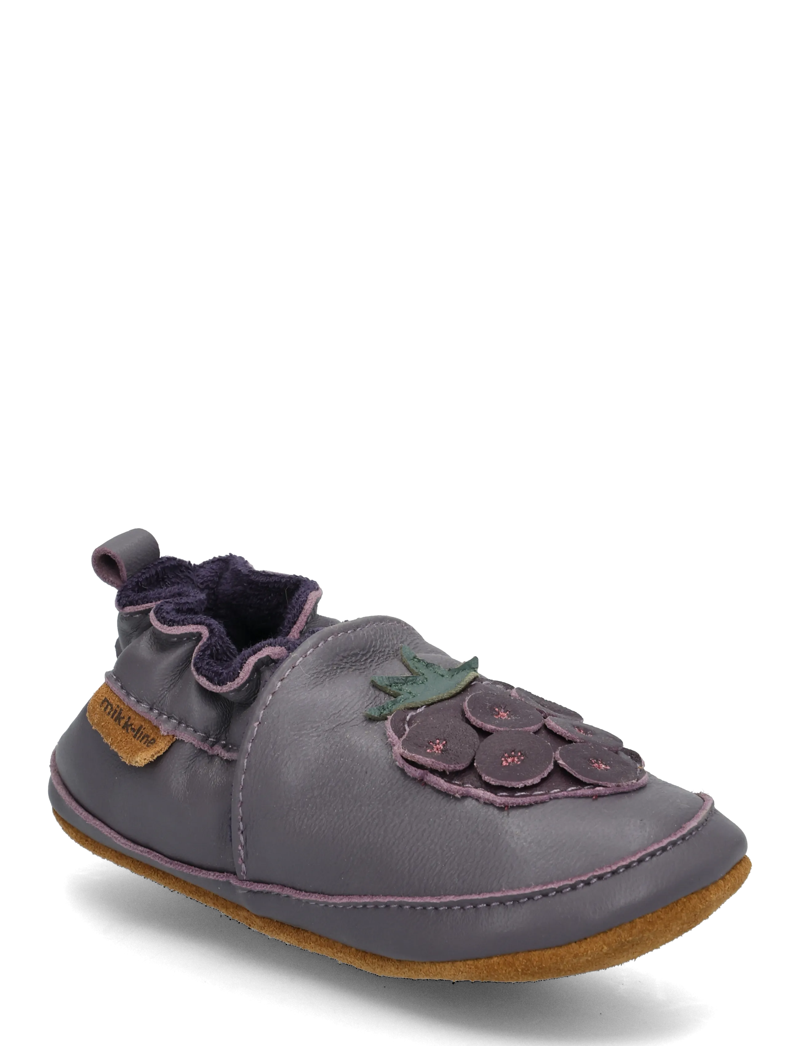 mikk-line Leather Slipper - 3D - Avalynė - BLACKBERRY / purple