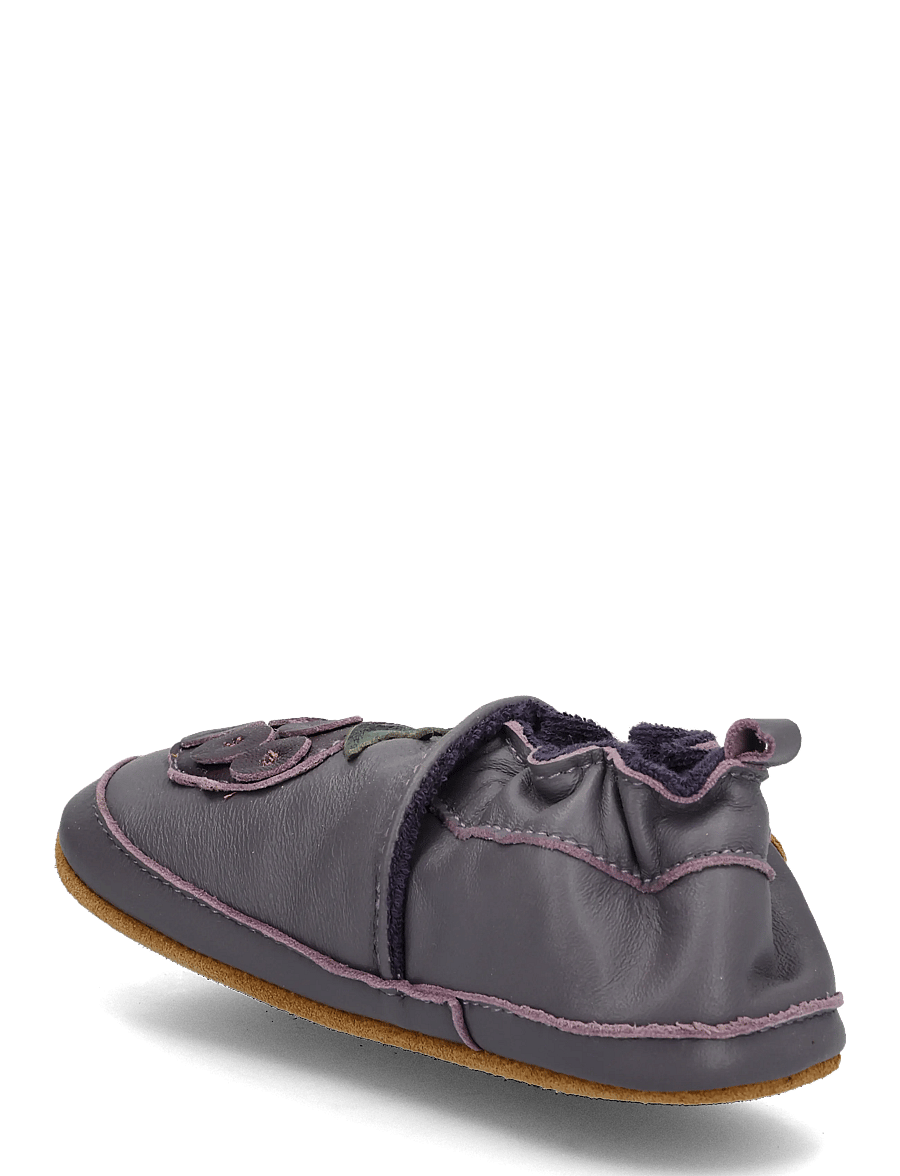 mikk-line - Leather Slipper - 3D - hjemmesko - blackberry - 1