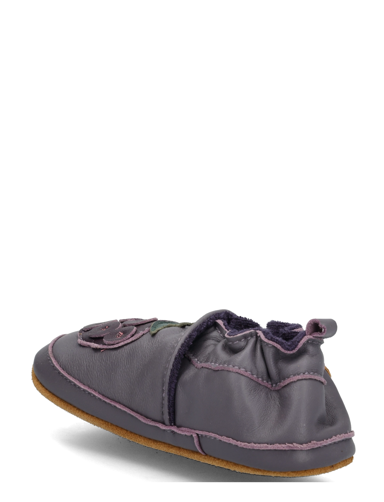 mikk-line - Leather Slipper - 3D - hausschuhe - blackberry - 1